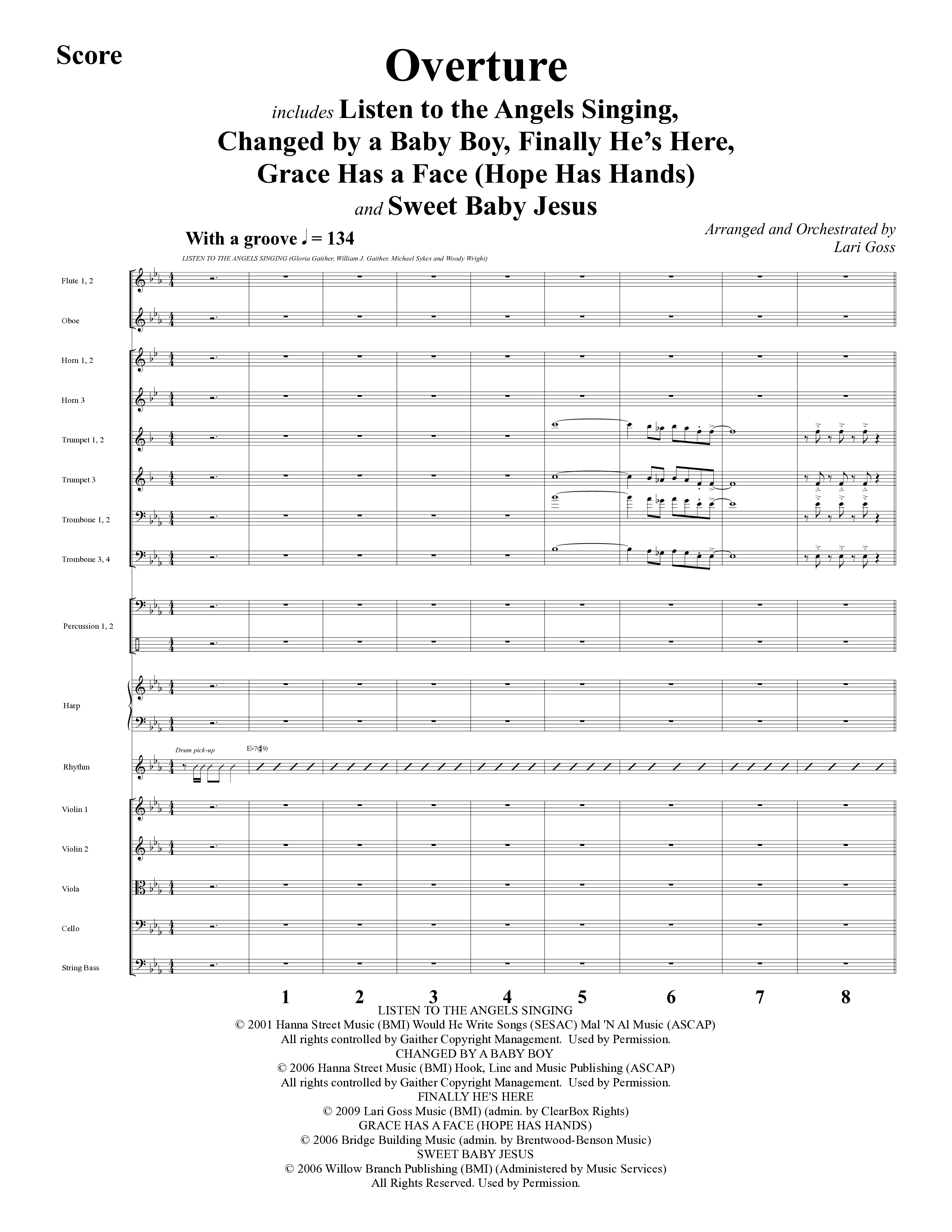 Changed By A Baby Boy (12 Song Choral Collection) Orchestrations (SATB) (Word Music Choral / Arr. Lari Goss)