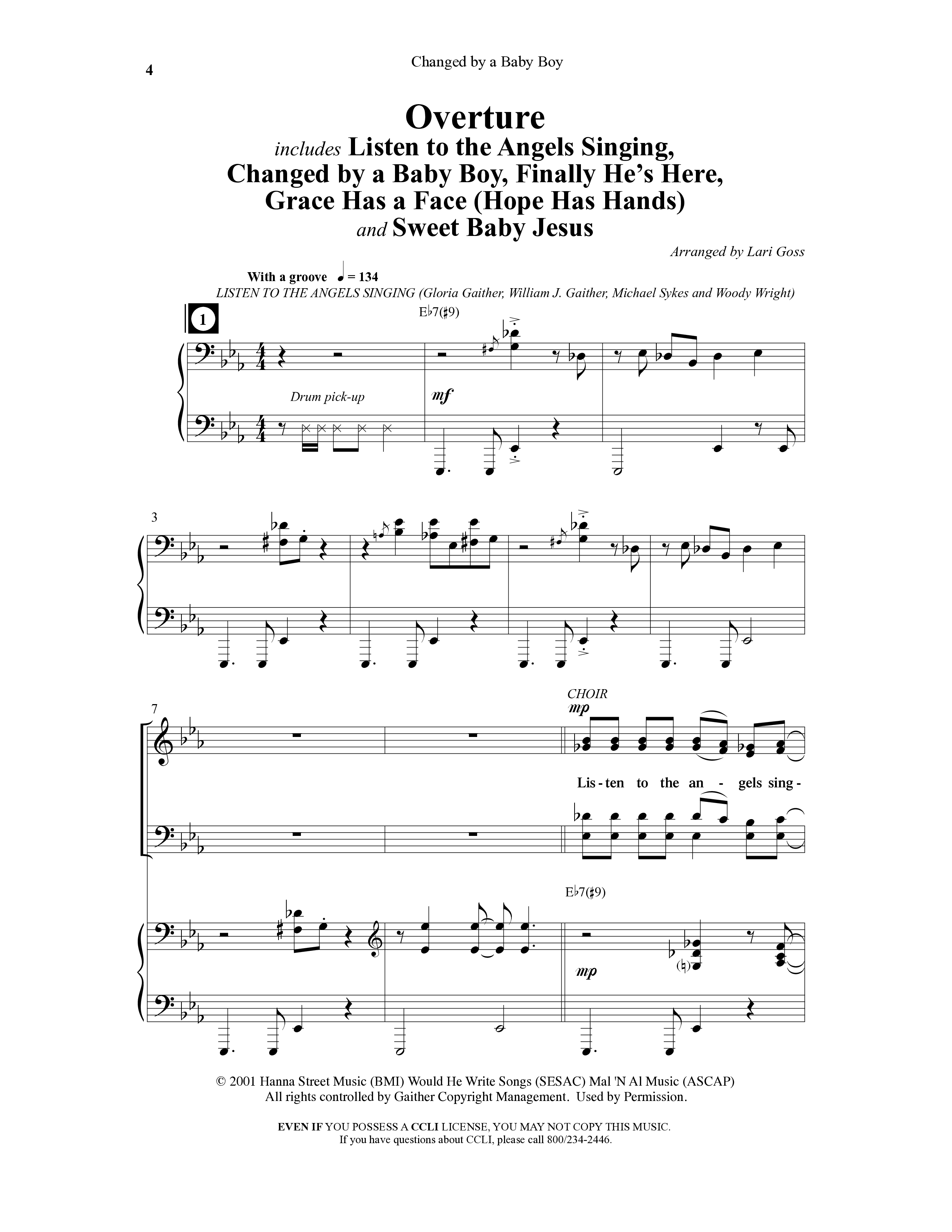Changed By A Baby Boy (12 Song Choral Collection) Choral Book (Word Music Choral / Arr. Lari Goss)