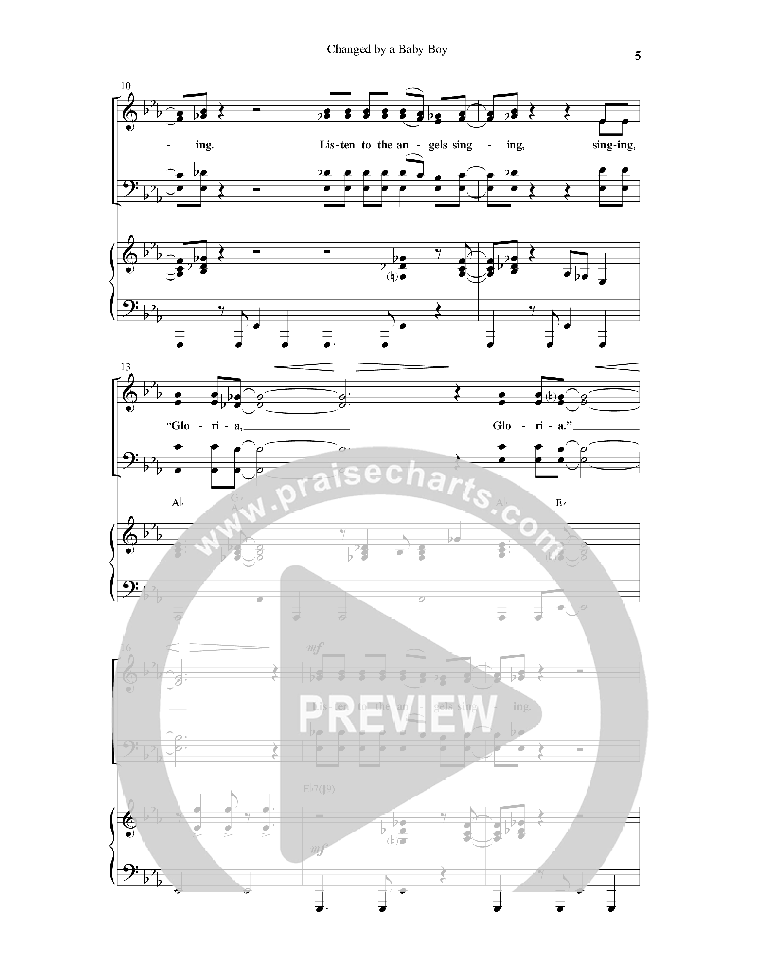 Changed By A Baby Boy (12 Song Choral Collection) Choral Book (Word Music Choral / Arr. Lari Goss)