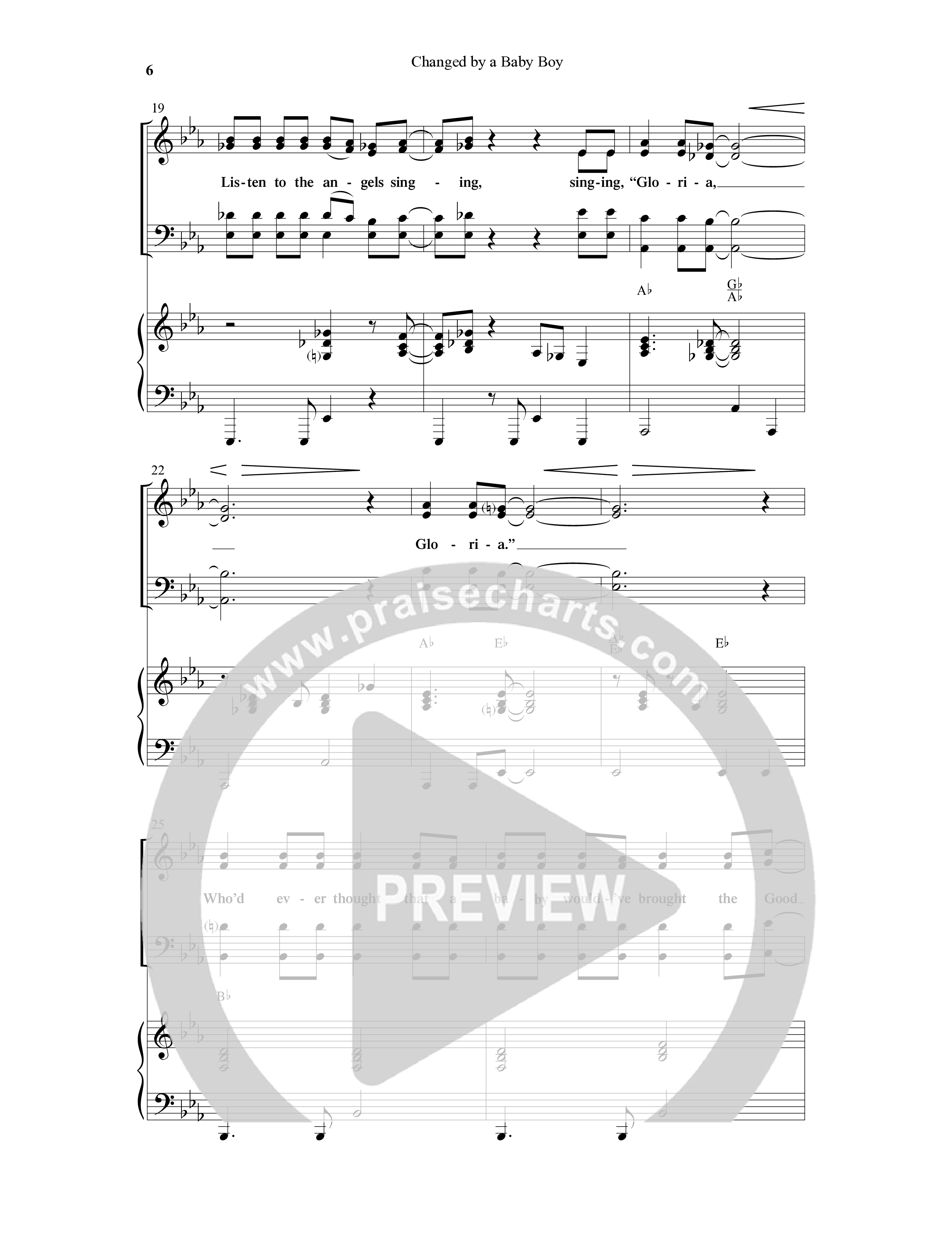 Changed By A Baby Boy (12 Song Choral Collection) Choral Book (Word Music Choral / Arr. Lari Goss)