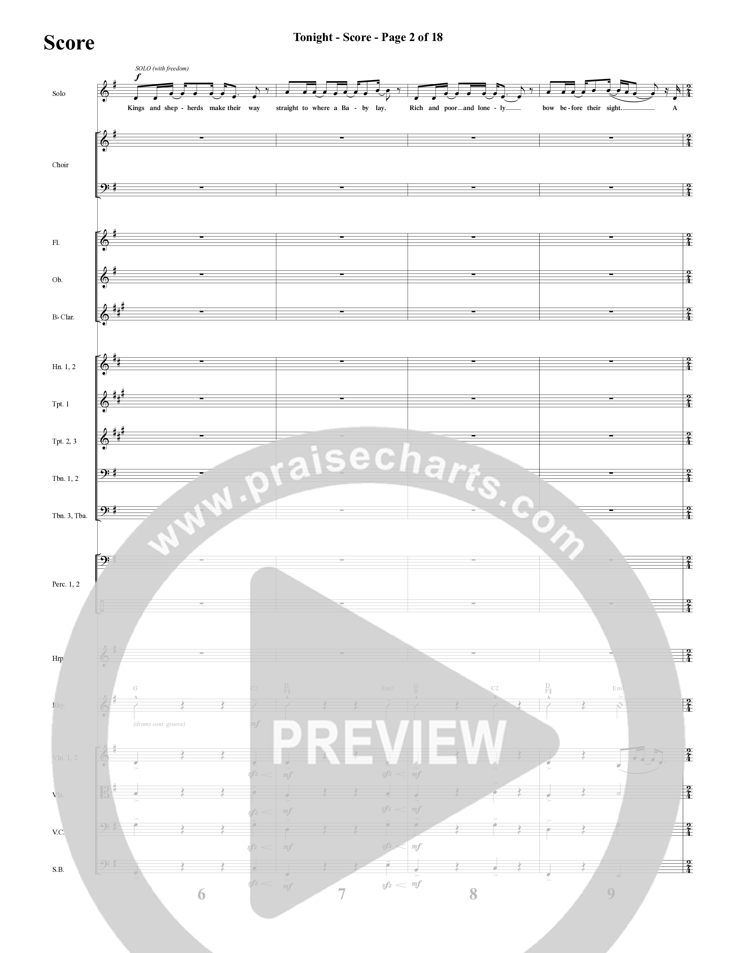 Changed By A Baby Boy (12 Song Choral Collection) Song 2 (Orchestration) (Word Music Choral / Arr. Lari Goss)
