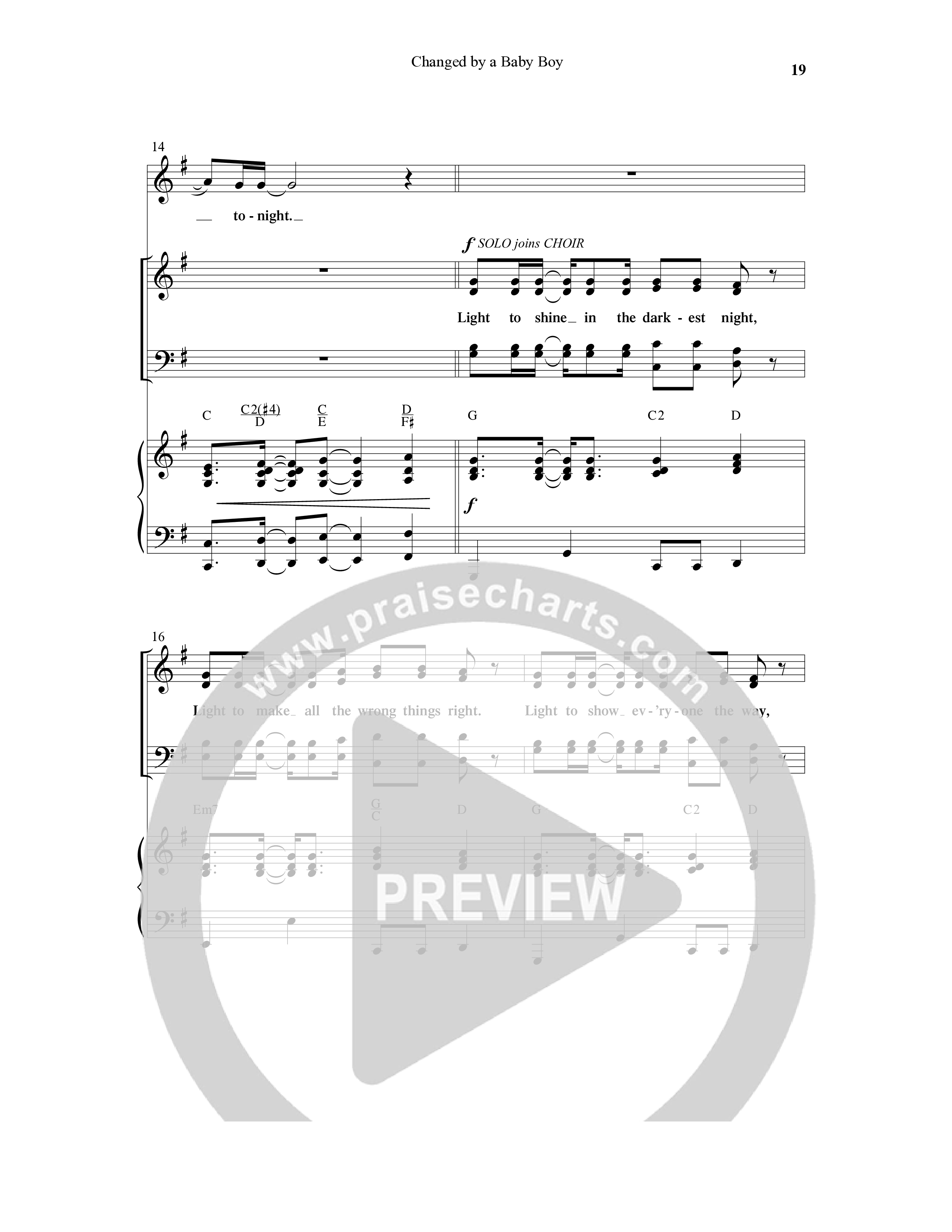 Changed By A Baby Boy (12 Song Choral Collection) Song 2 (Piano SATB) (Word Music Choral / Arr. Lari Goss)