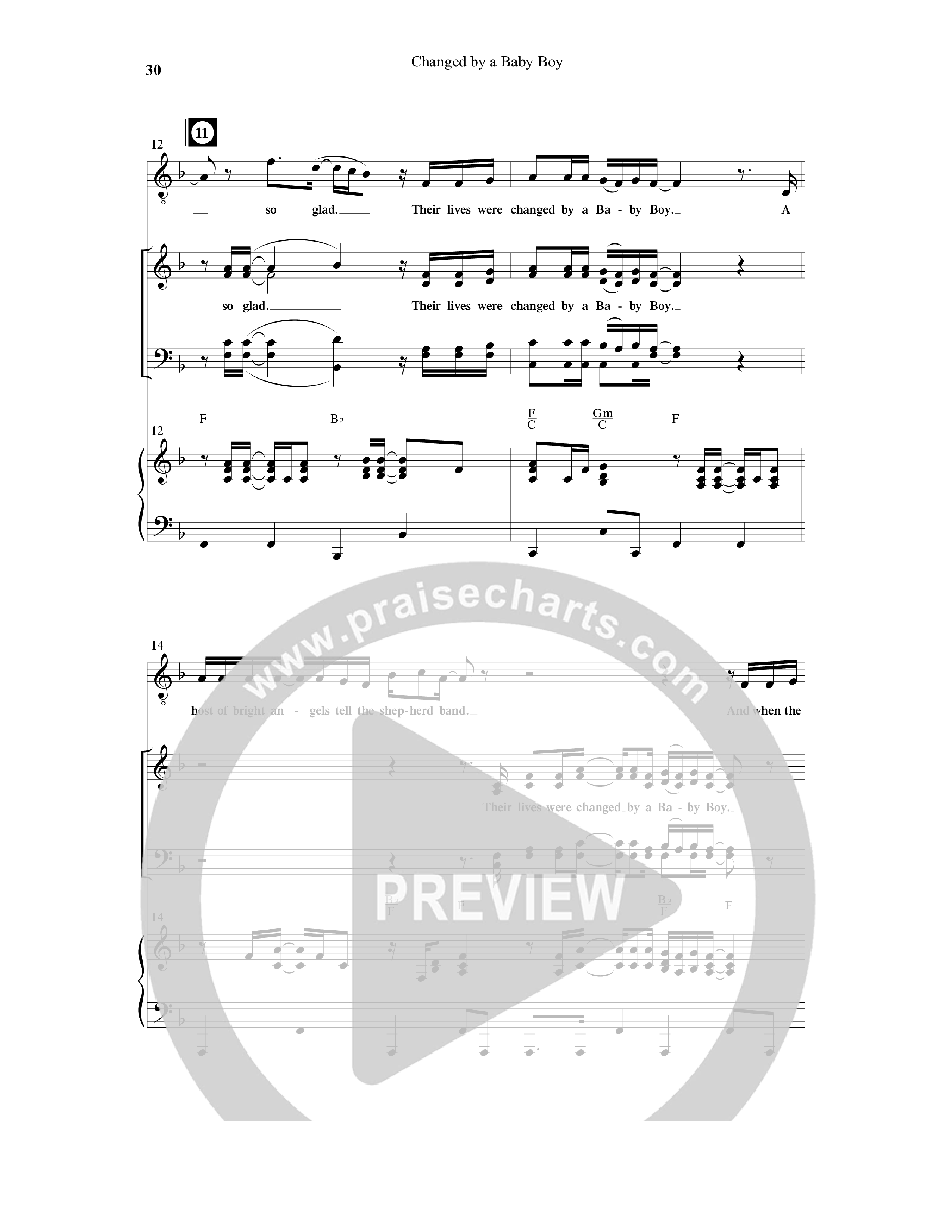 Changed By A Baby Boy (12 Song Choral Collection) Song 3 (Piano SATB) (Word Music Choral / Arr. Lari Goss)