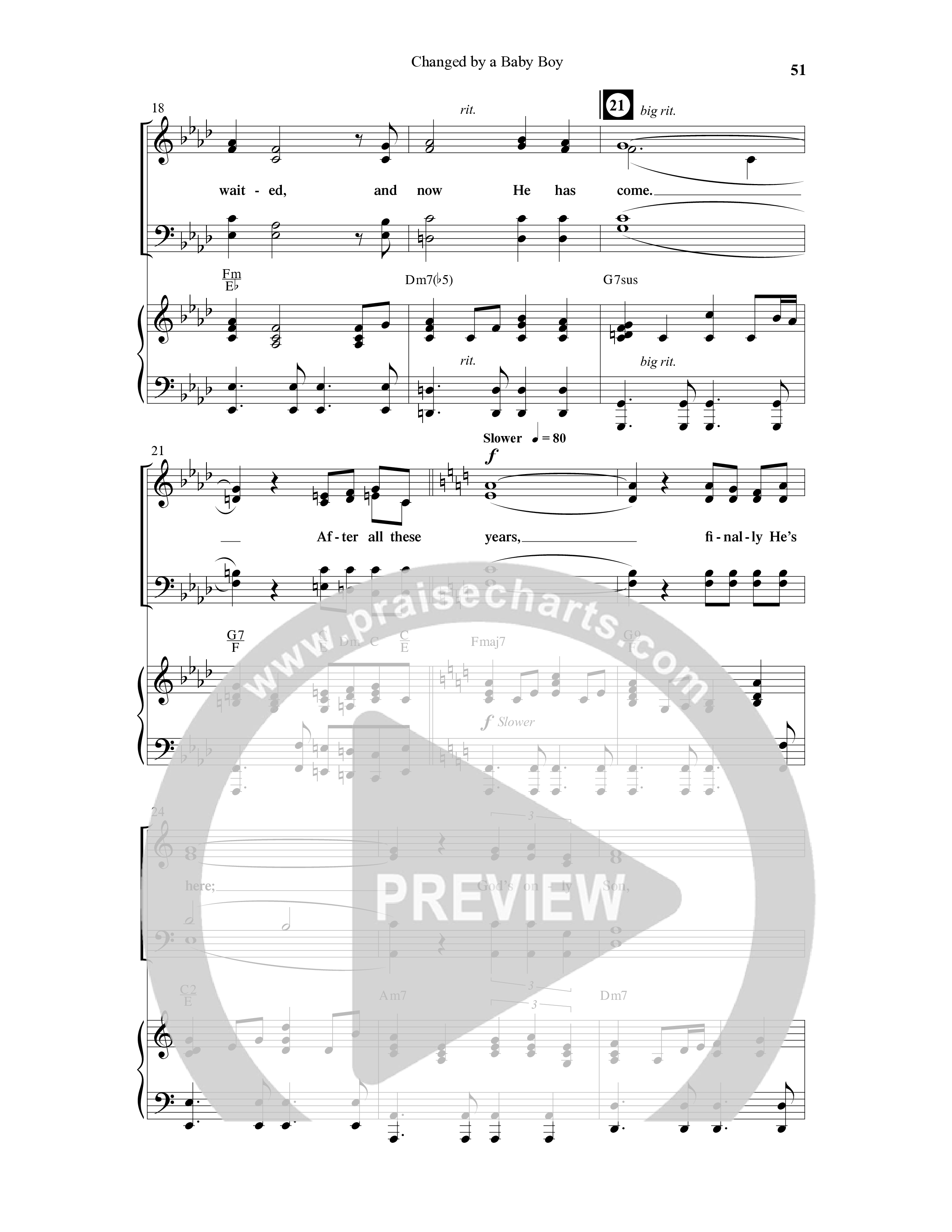 Changed By A Baby Boy (12 Song Choral Collection) Song 5 (Piano SATB) (Word Music Choral / Arr. Lari Goss)