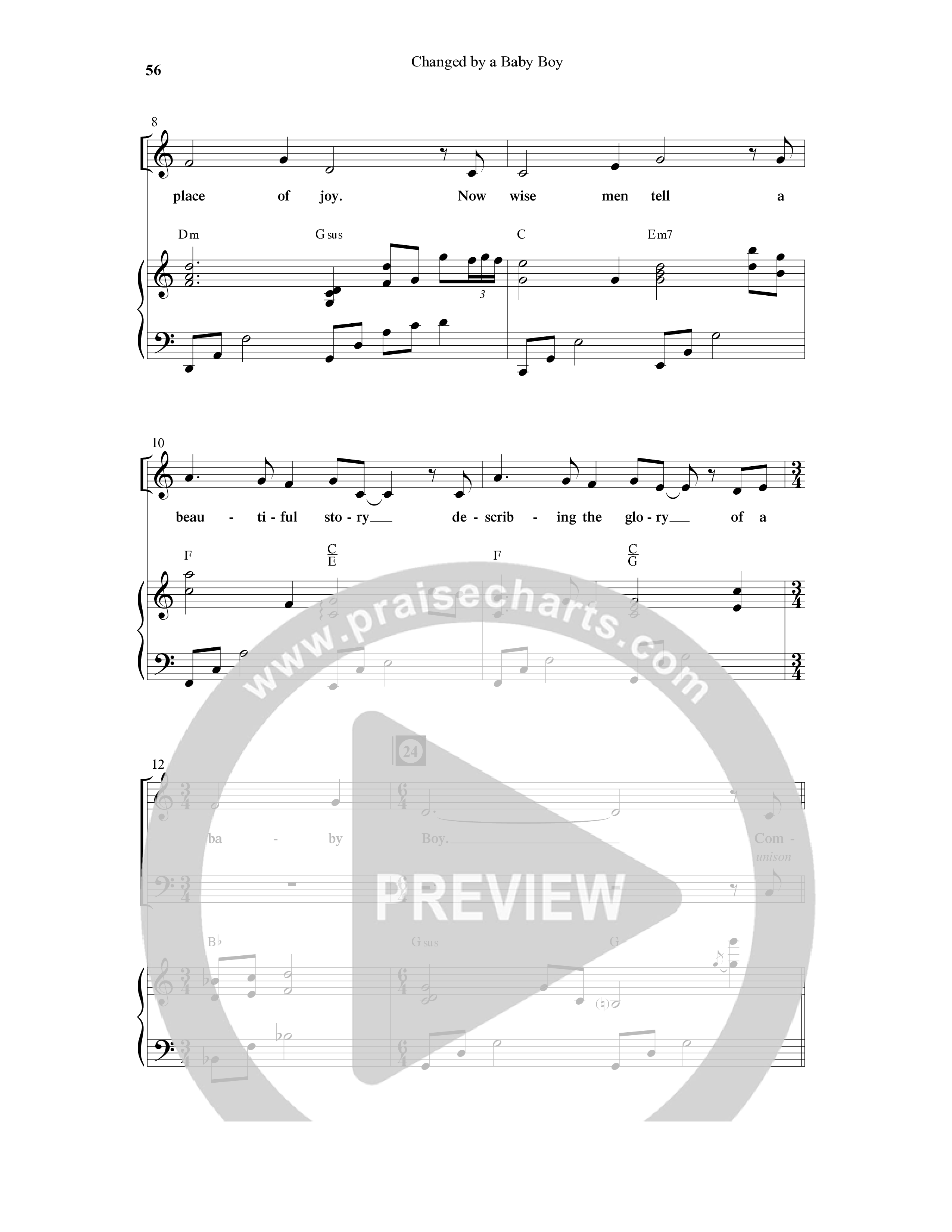 Changed By A Baby Boy (12 Song Choral Collection) Song 6 (Piano SATB) (Word Music Choral / Arr. Lari Goss)