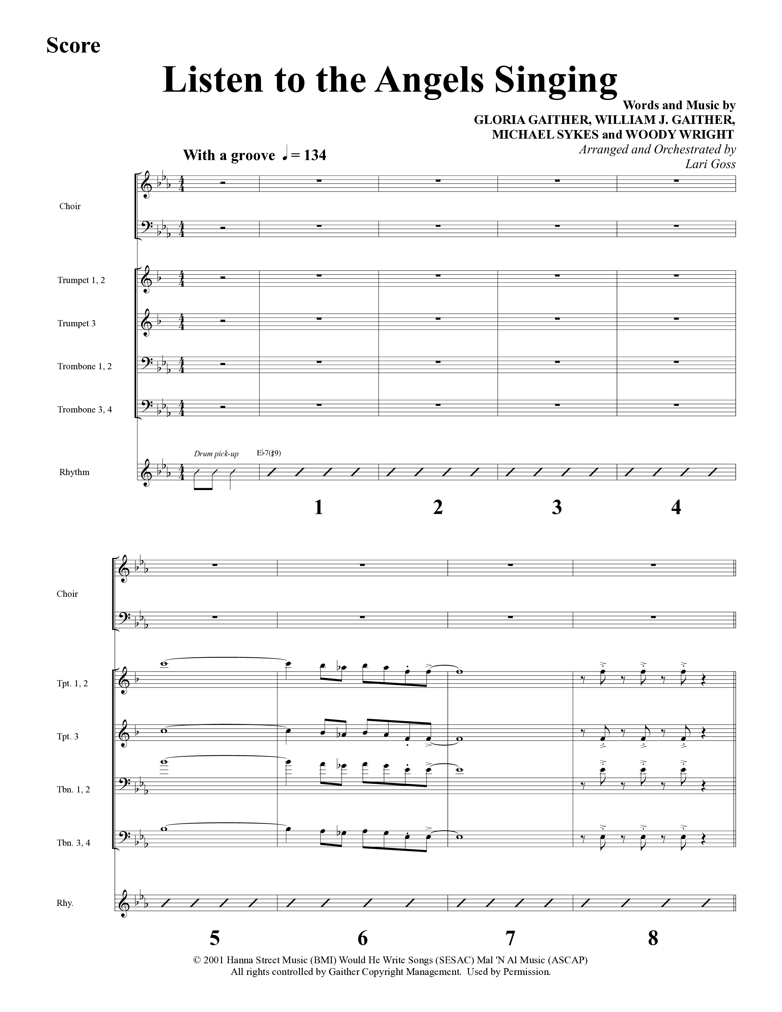Changed By A Baby Boy (12 Song Choral Collection) Song 7 (Orchestration) (Word Music Choral / Arr. Lari Goss)