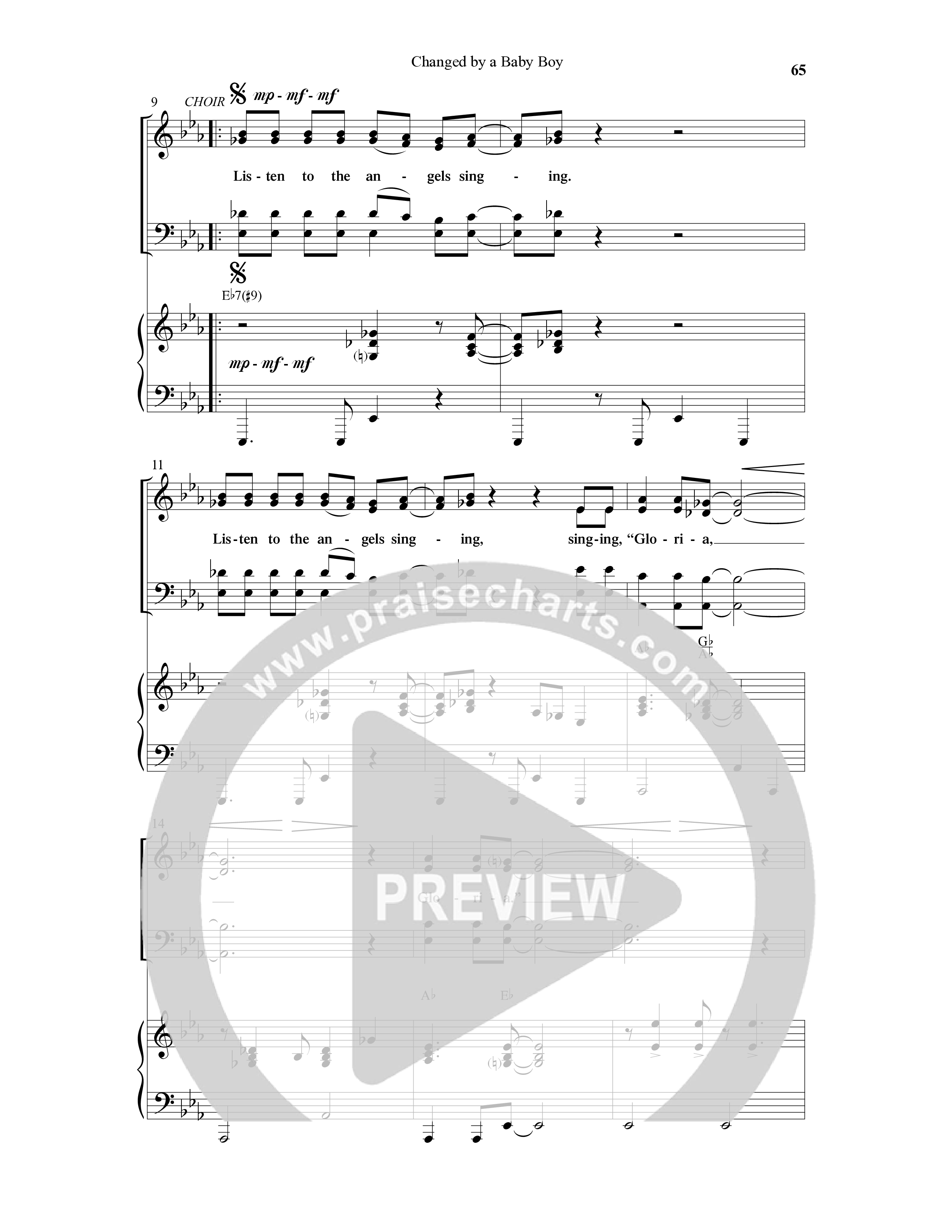 Changed By A Baby Boy (12 Song Choral Collection) Song 7 (Piano SATB) (Word Music Choral / Arr. Lari Goss)