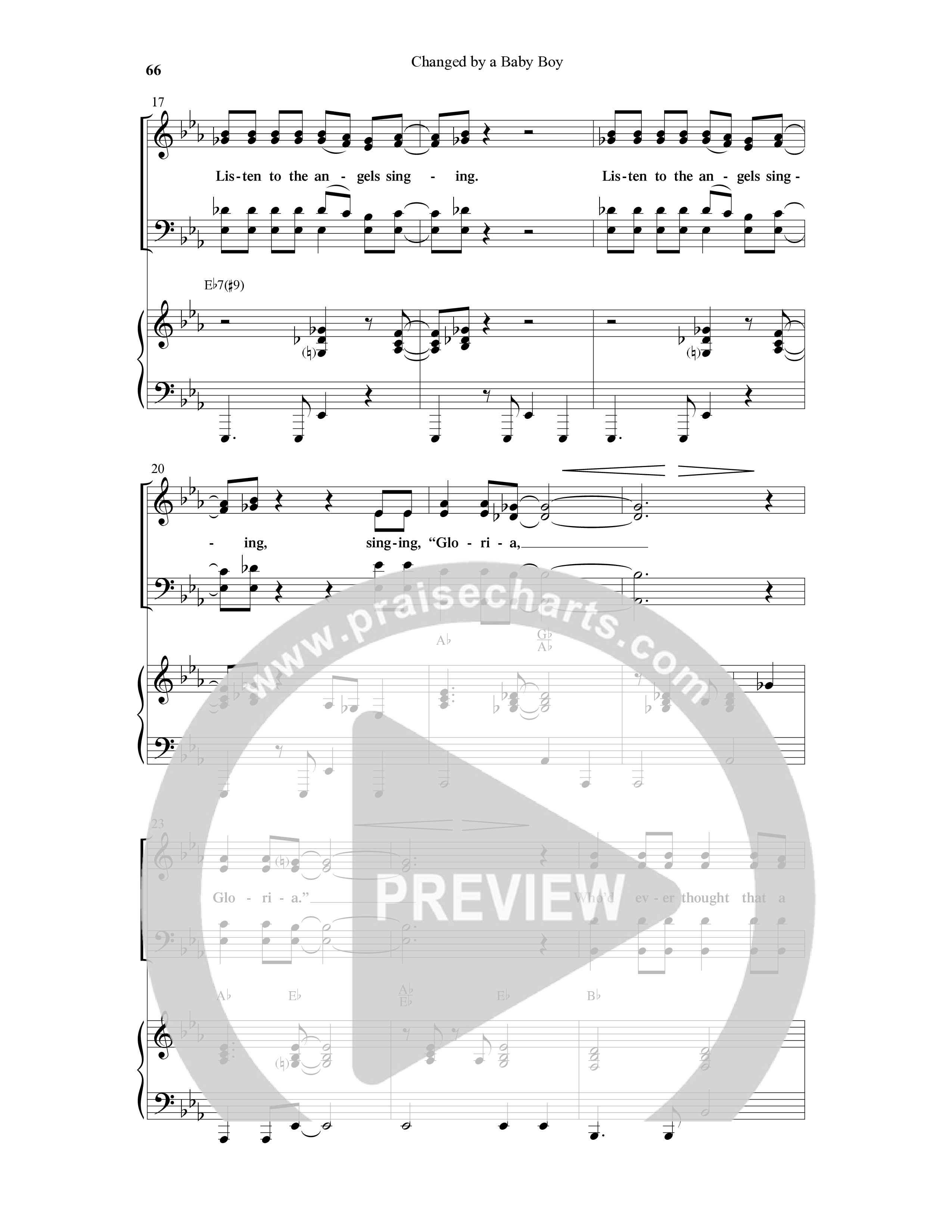 Changed By A Baby Boy (12 Song Choral Collection) Song 7 (Piano SATB) (Word Music Choral / Arr. Lari Goss)