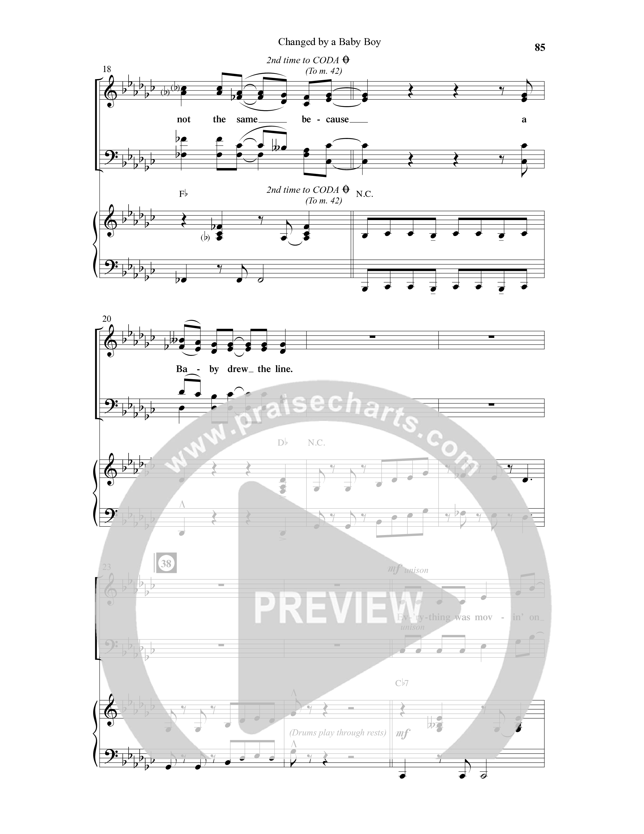 Changed By A Baby Boy (12 Song Choral Collection) Song 9 (Piano SATB) (Word Music Choral / Arr. Lari Goss)