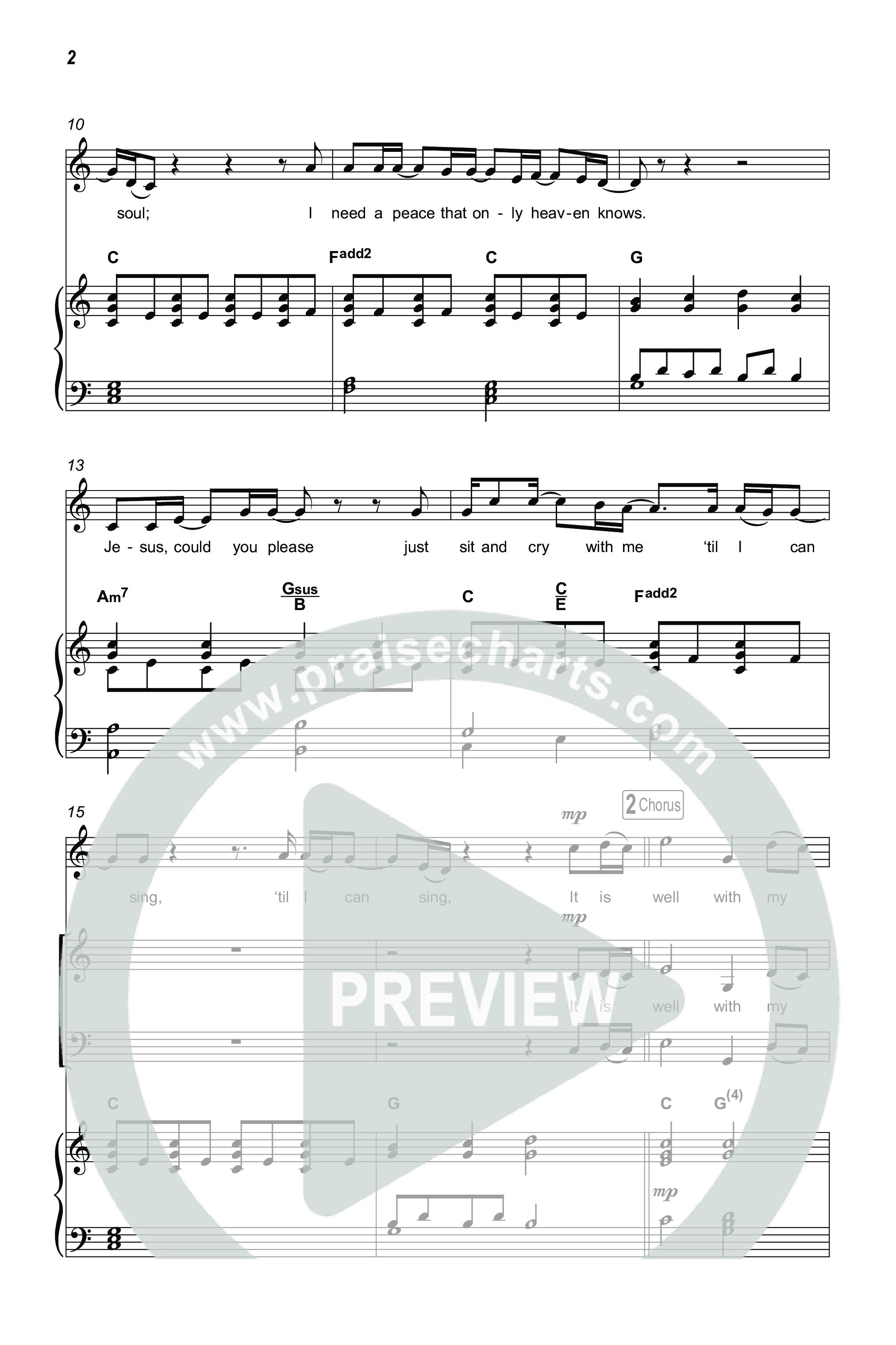 Make It Well (Choral Anthem SATB) Octavo (SATB & Pno) (MercyMe / Arr. Luke Gambill)