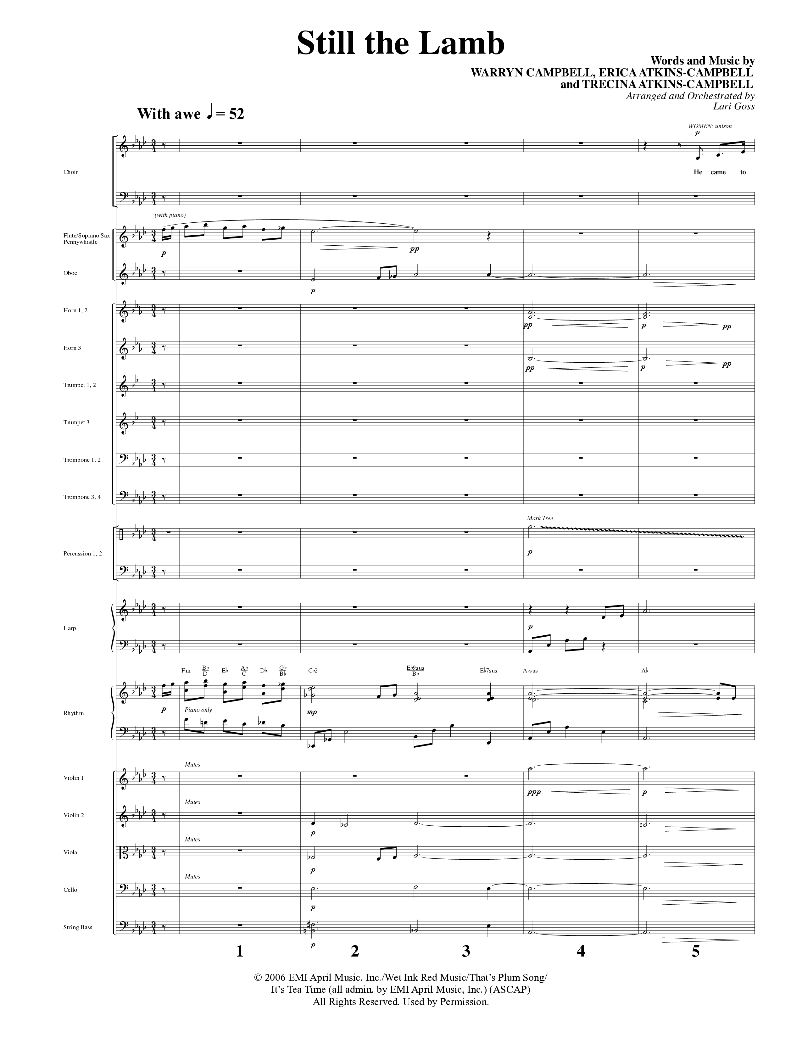 Child Of Wonder (10 Song Choral Collection) Song 10 (Orchestration) (Word Music Choral / Arr. Lari Goss)