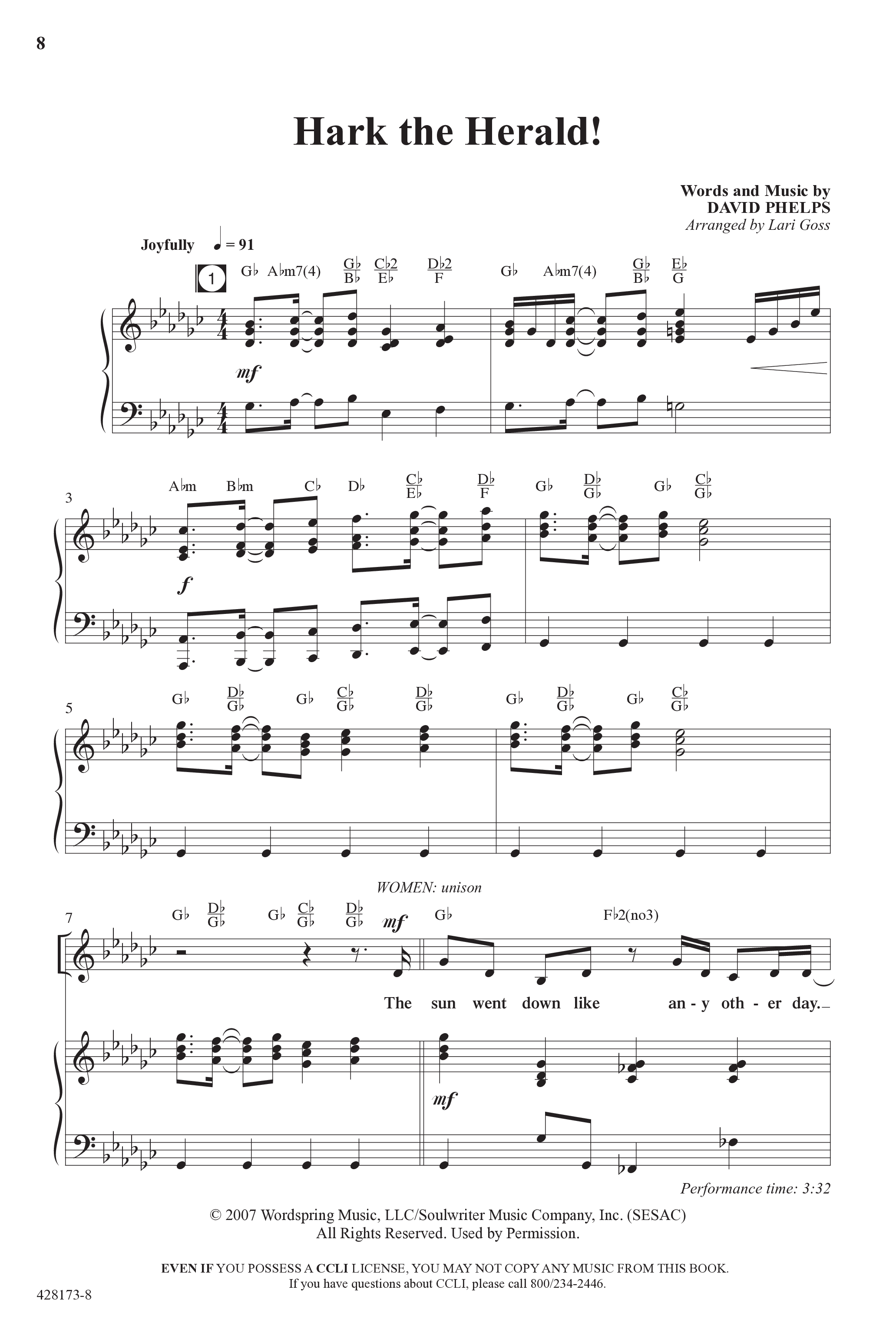 Child Of Wonder (10 Song Choral Collection) Song 1 (Piano SATB) (Word Music Choral / Arr. Lari Goss)