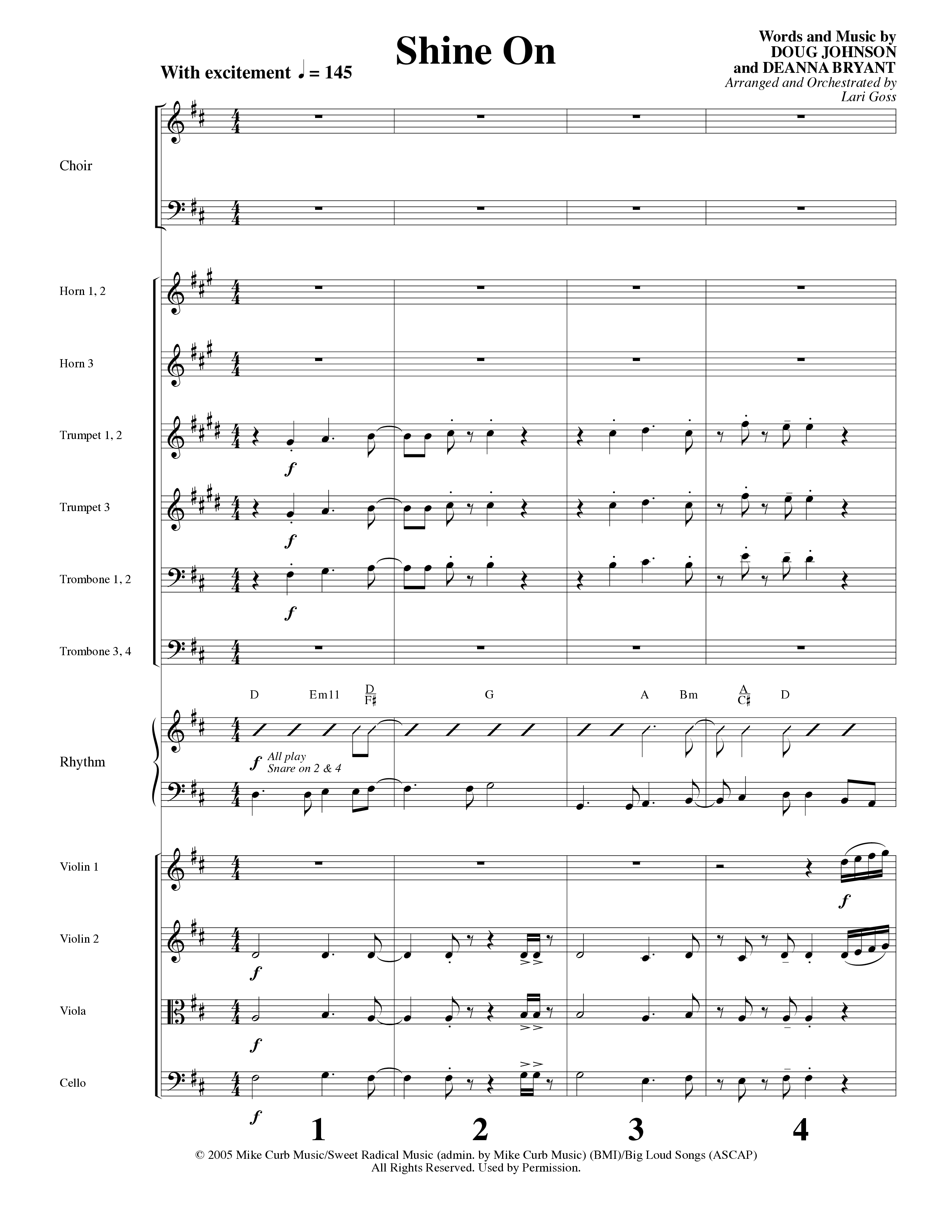 Child Of Wonder (10 Song Choral Collection) Song 2 (Orchestration) (Word Music Choral / Arr. Lari Goss)