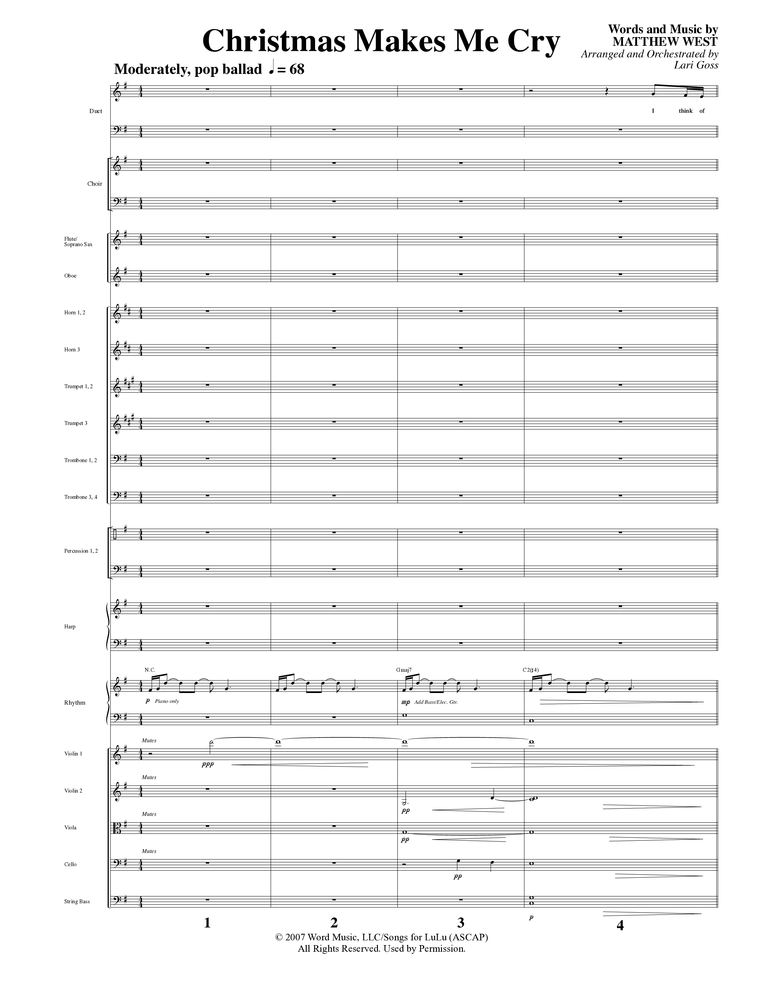 Child Of Wonder (10 Song Choral Collection) Song 3 (Orchestration) (Word Music Choral / Arr. Lari Goss)