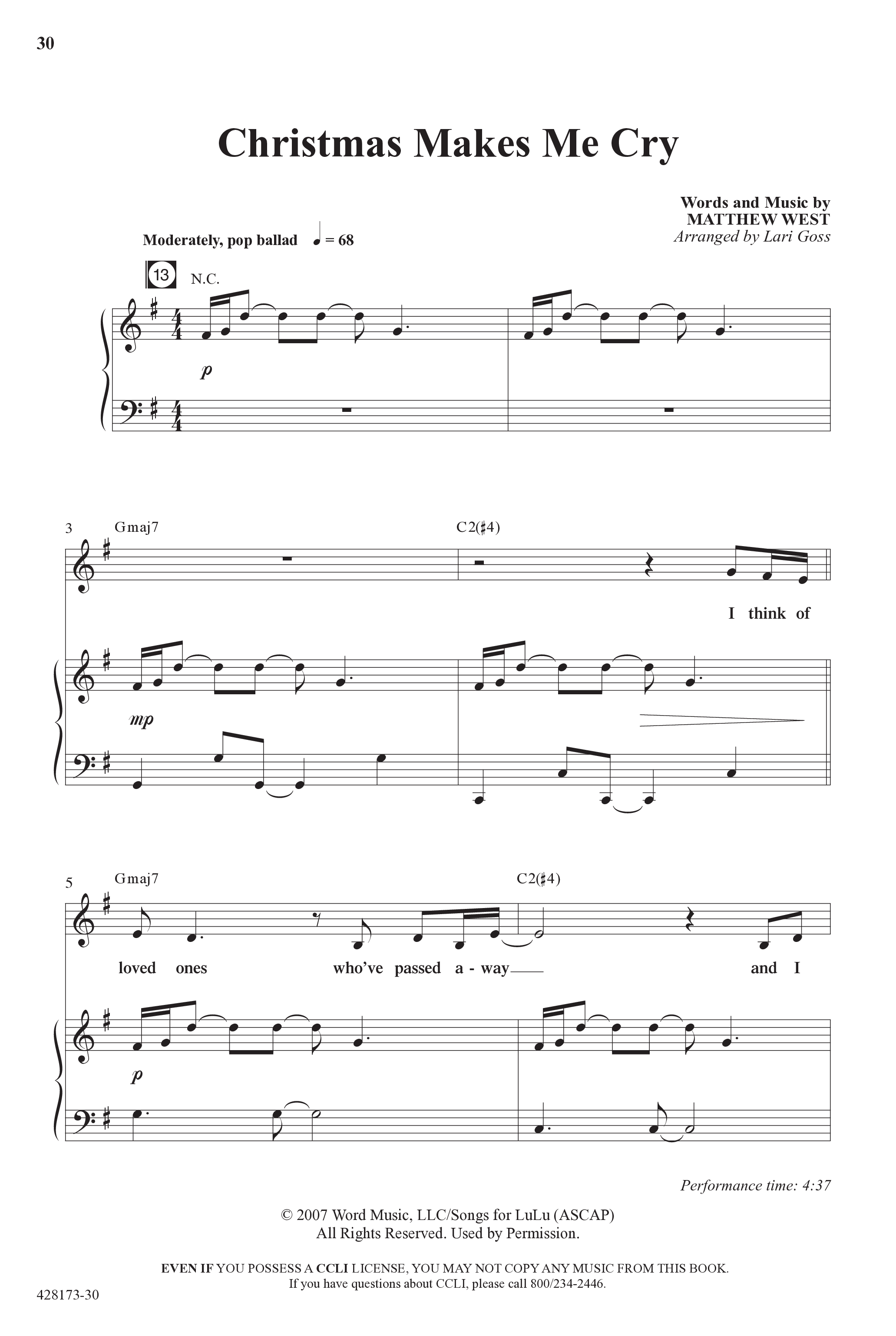 Child Of Wonder (10 Song Choral Collection) Song 3 (Piano SATB) (Word Music Choral / Arr. Lari Goss)