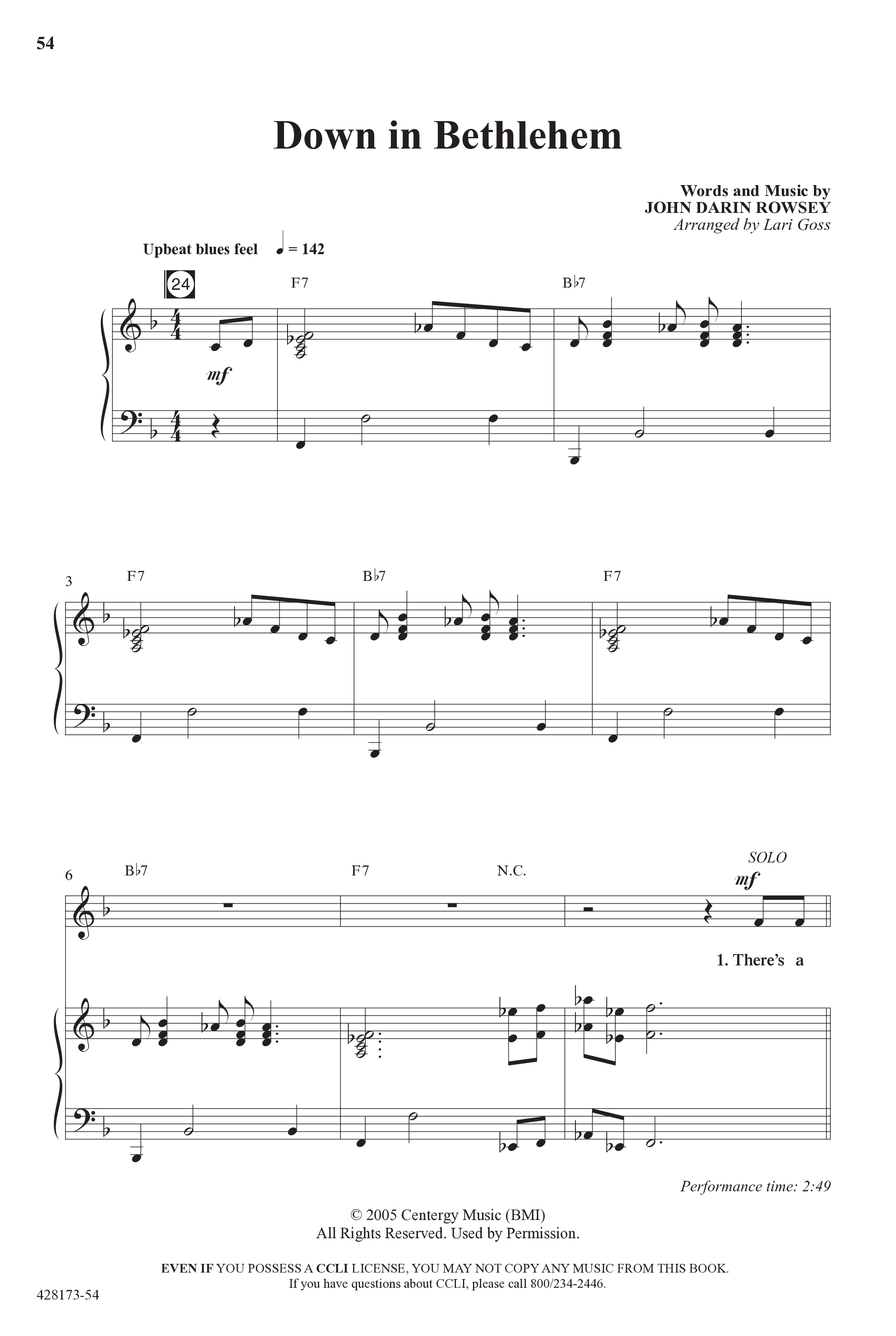 Child Of Wonder (10 Song Choral Collection) Song 5 (Piano SATB) (Word Music Choral / Arr. Lari Goss)