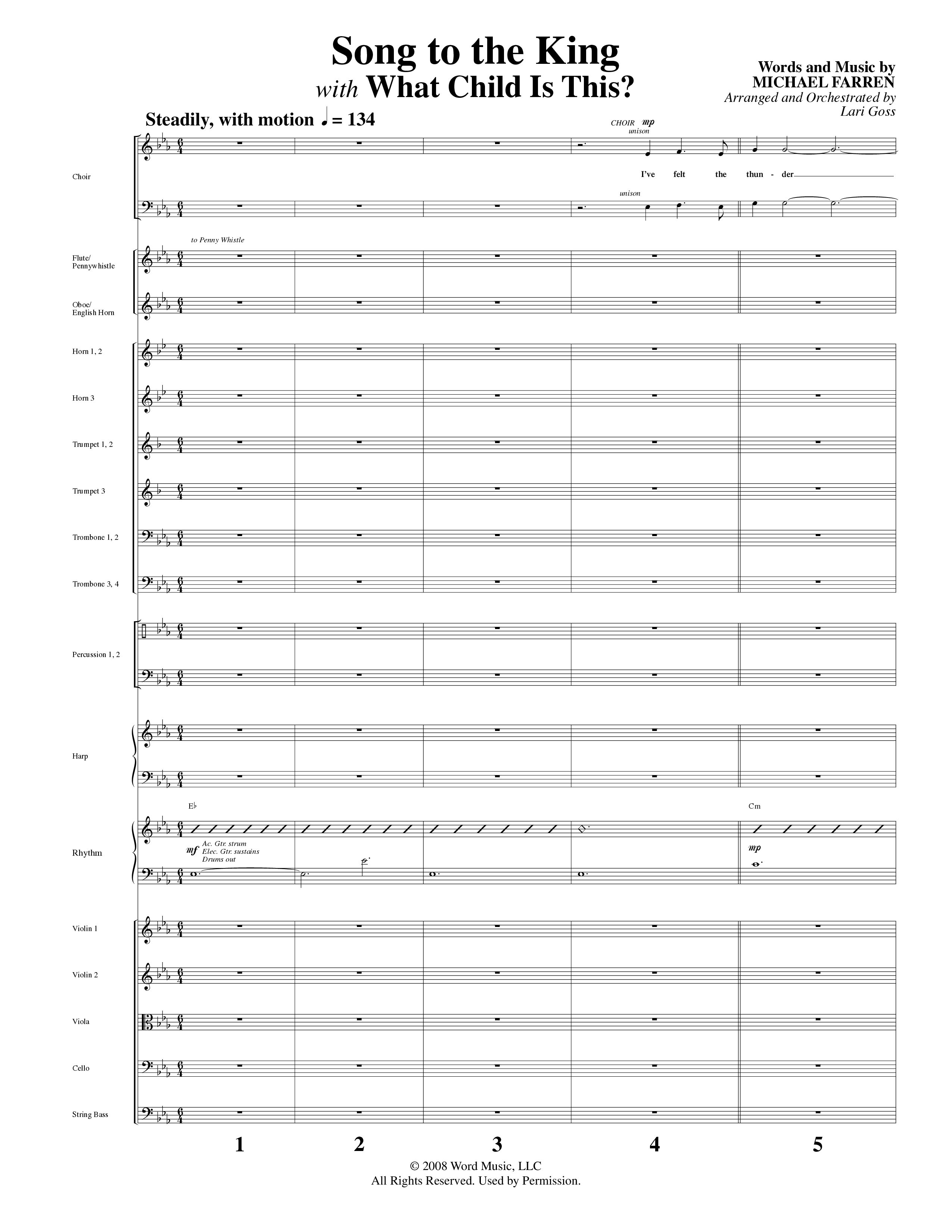 Child Of Wonder (10 Song Choral Collection) Song 6 (Orchestration) (Word Music Choral / Arr. Lari Goss)