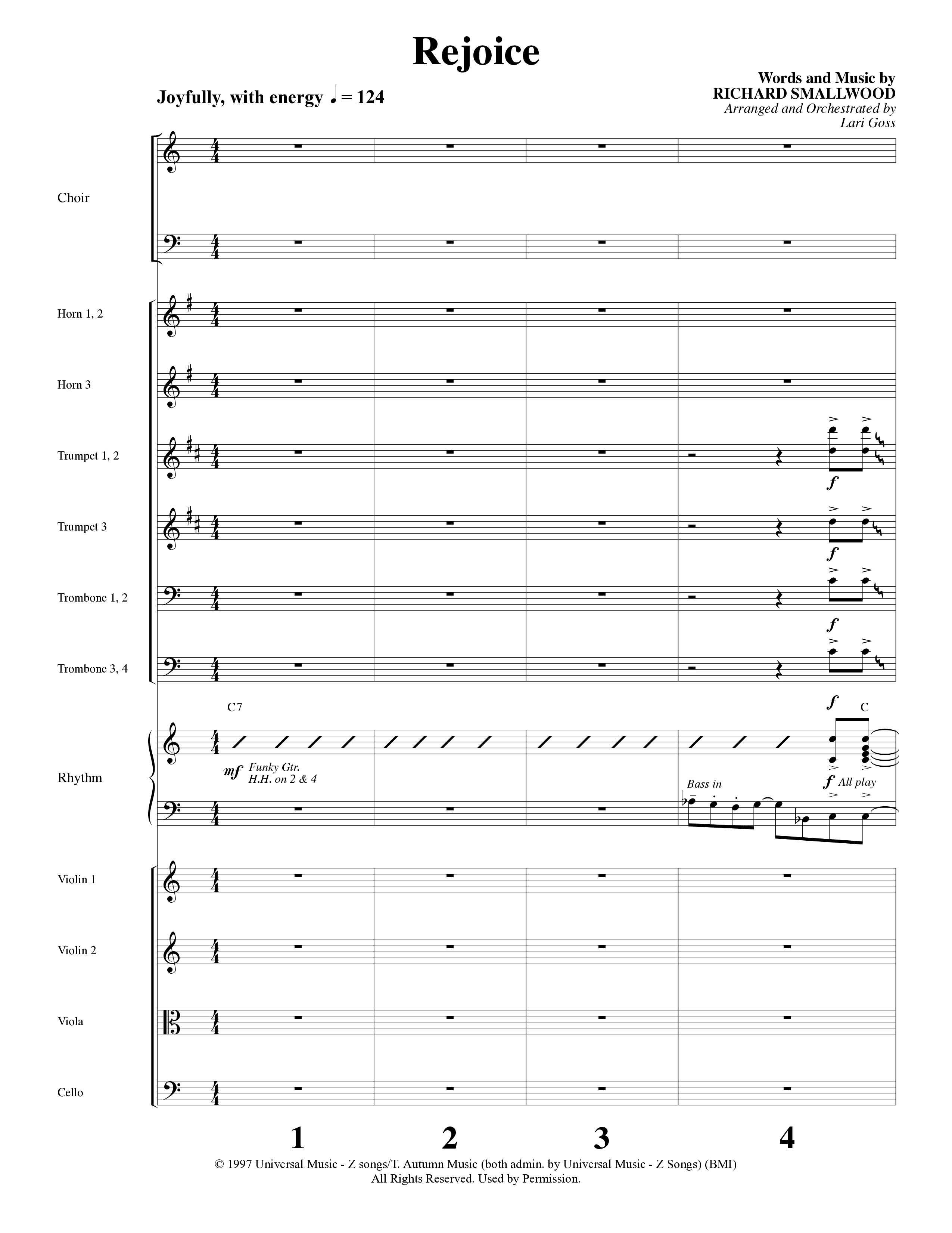 Child Of Wonder (10 Song Choral Collection) Song 8 (Orchestration) (Word Music Choral / Arr. Lari Goss)