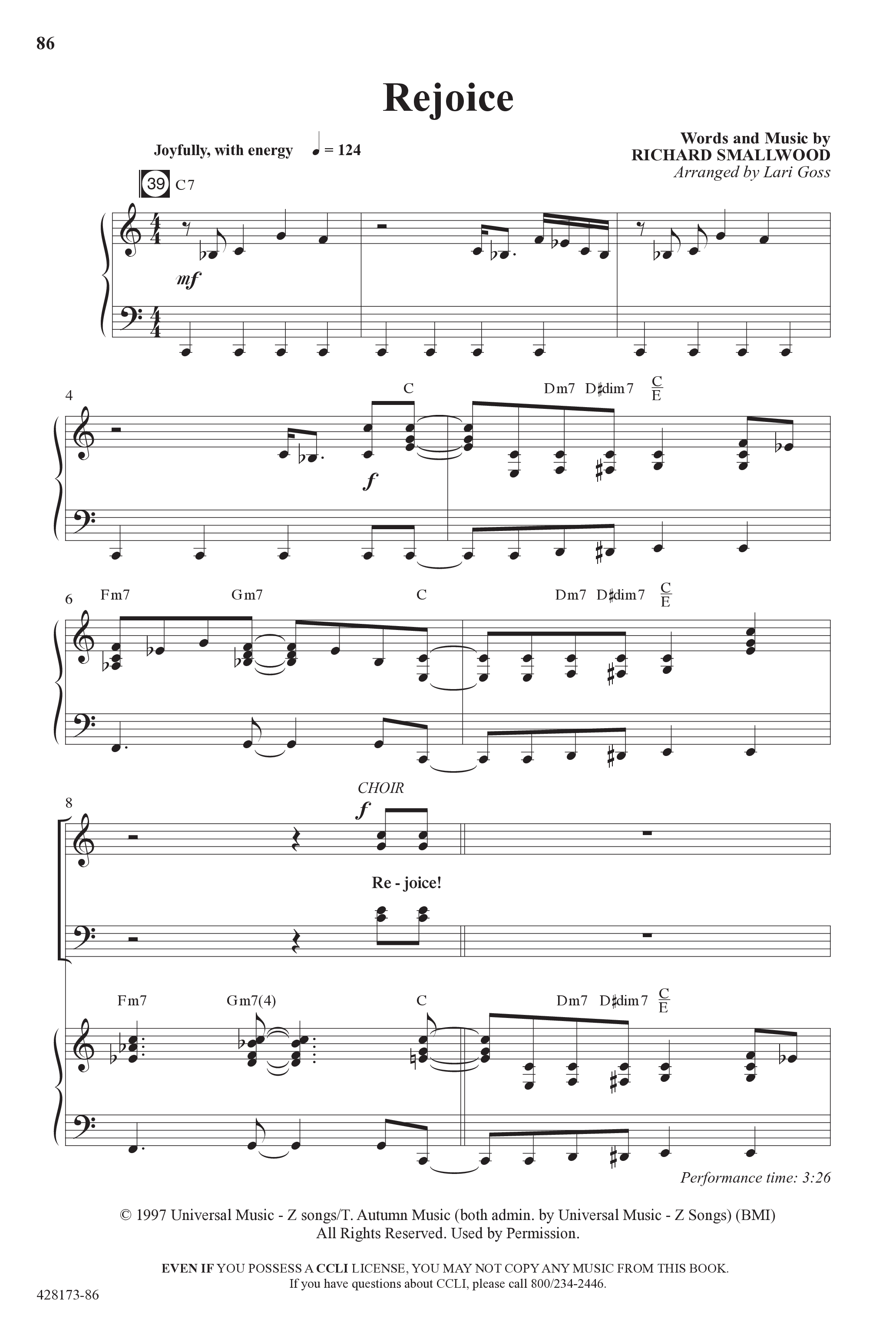 Child Of Wonder (10 Song Choral Collection) Song 8 (Piano SATB) (Word Music Choral / Arr. Lari Goss)