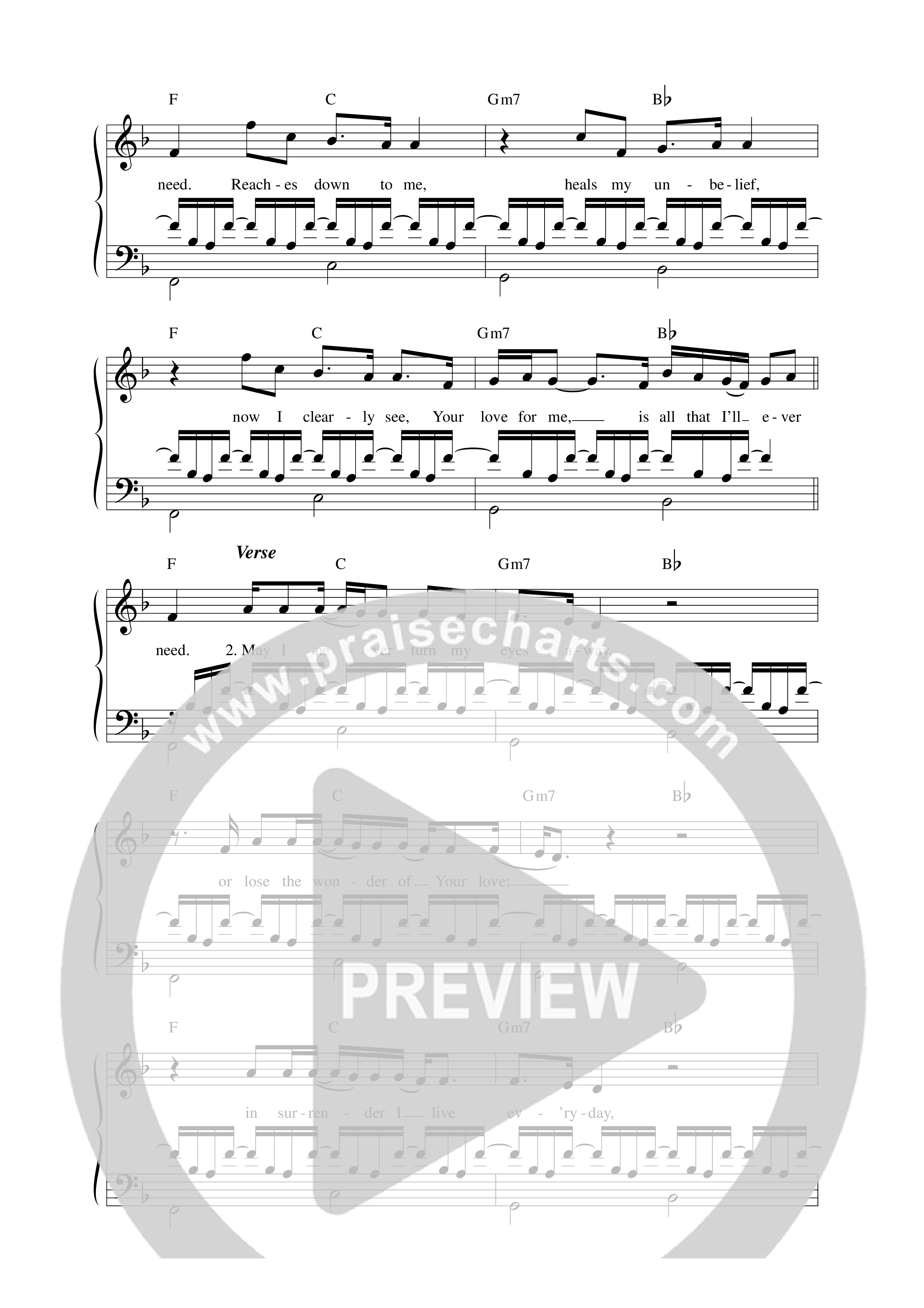 Your Love For Me Lead Sheet Melody (CalledOut Music)