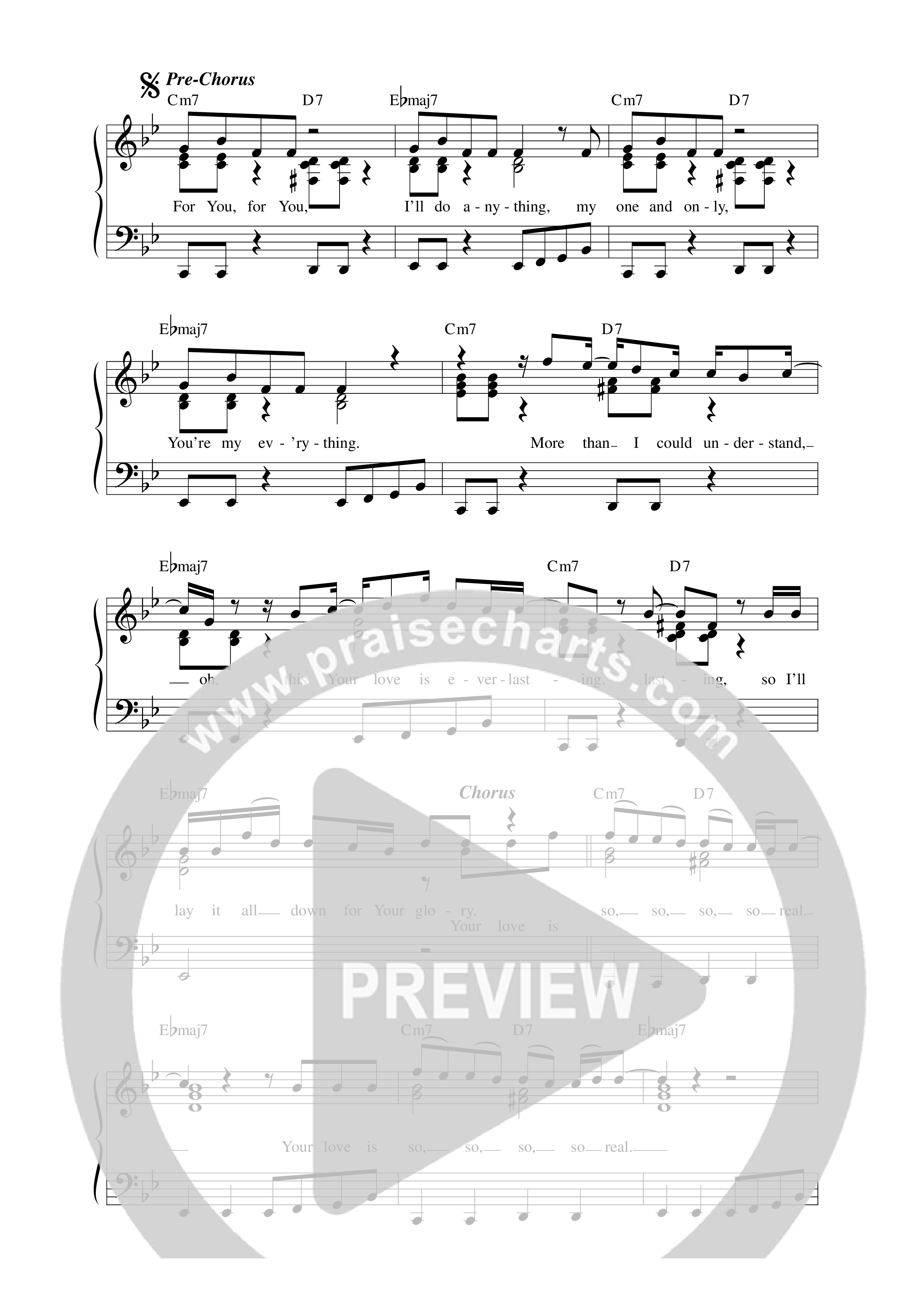 So Real Lead Sheet Melody (CalledOut Music)
