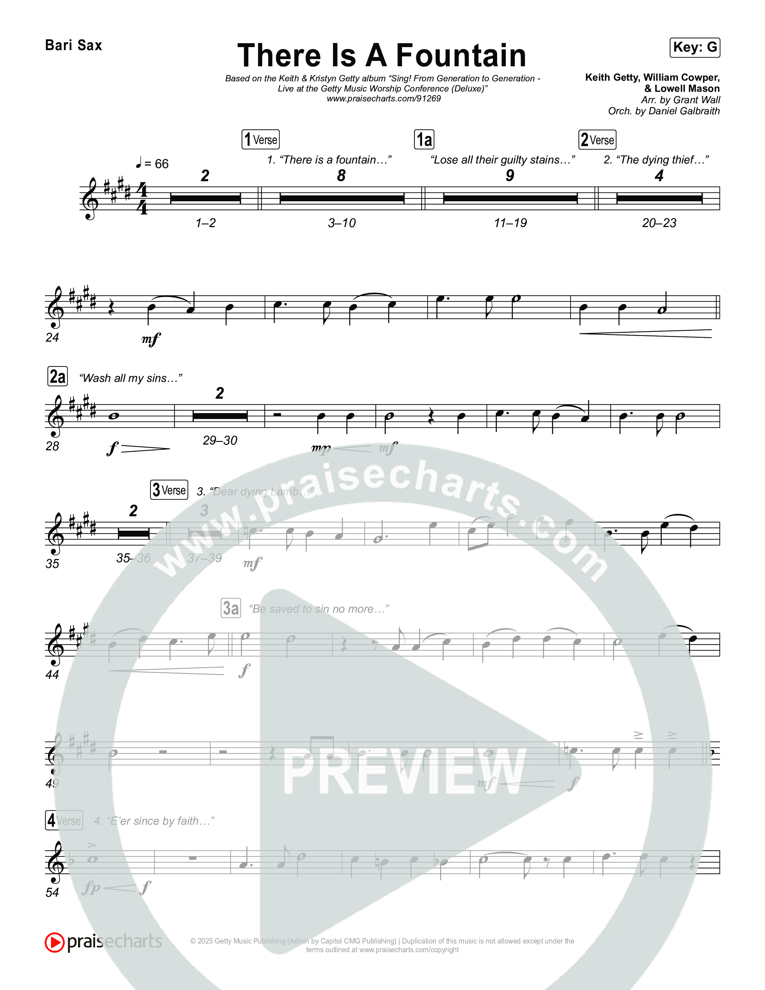 There Is A Fountain Bari Sax (Keith & Kristyn Getty)