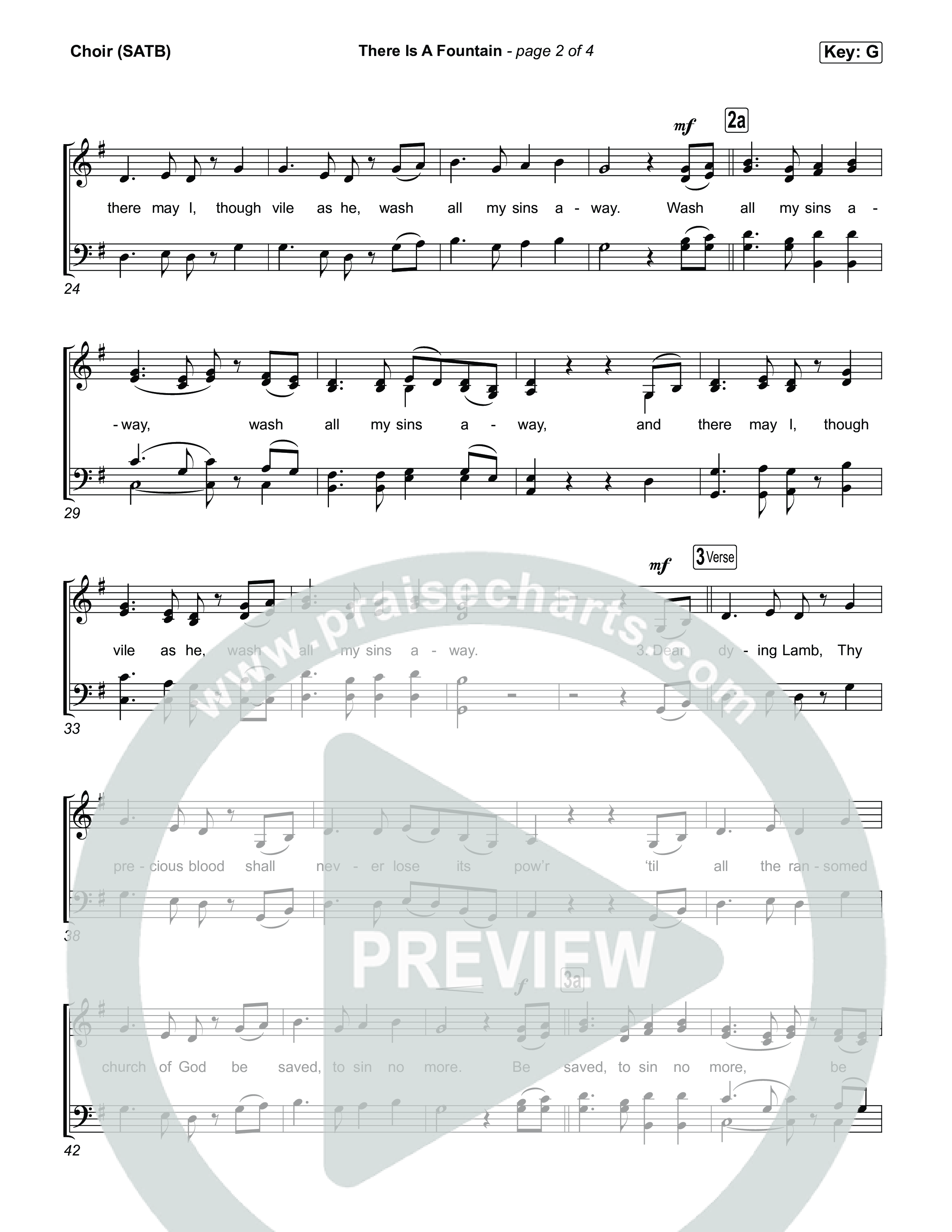 There Is A Fountain Choir Sheet (SATB) (Keith & Kristyn Getty)