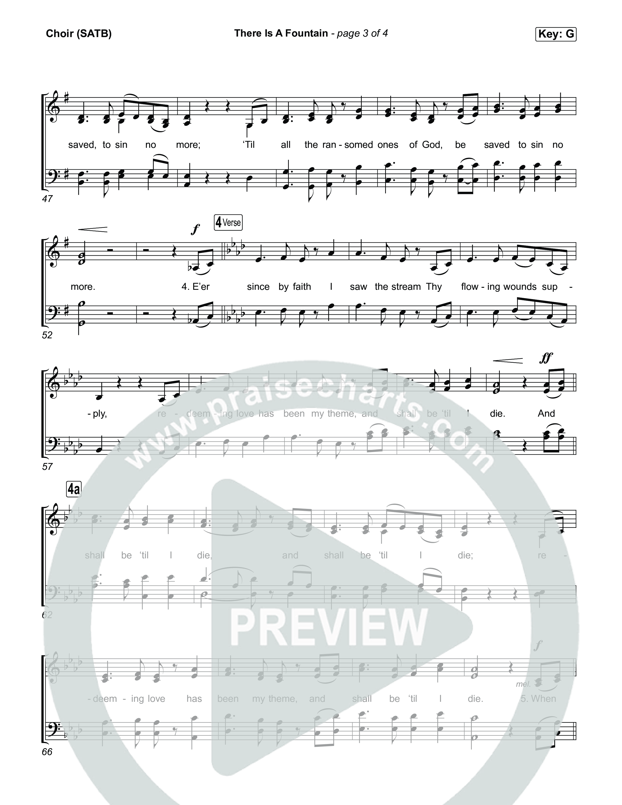 There Is A Fountain Choir Sheet (SATB) (Keith & Kristyn Getty)