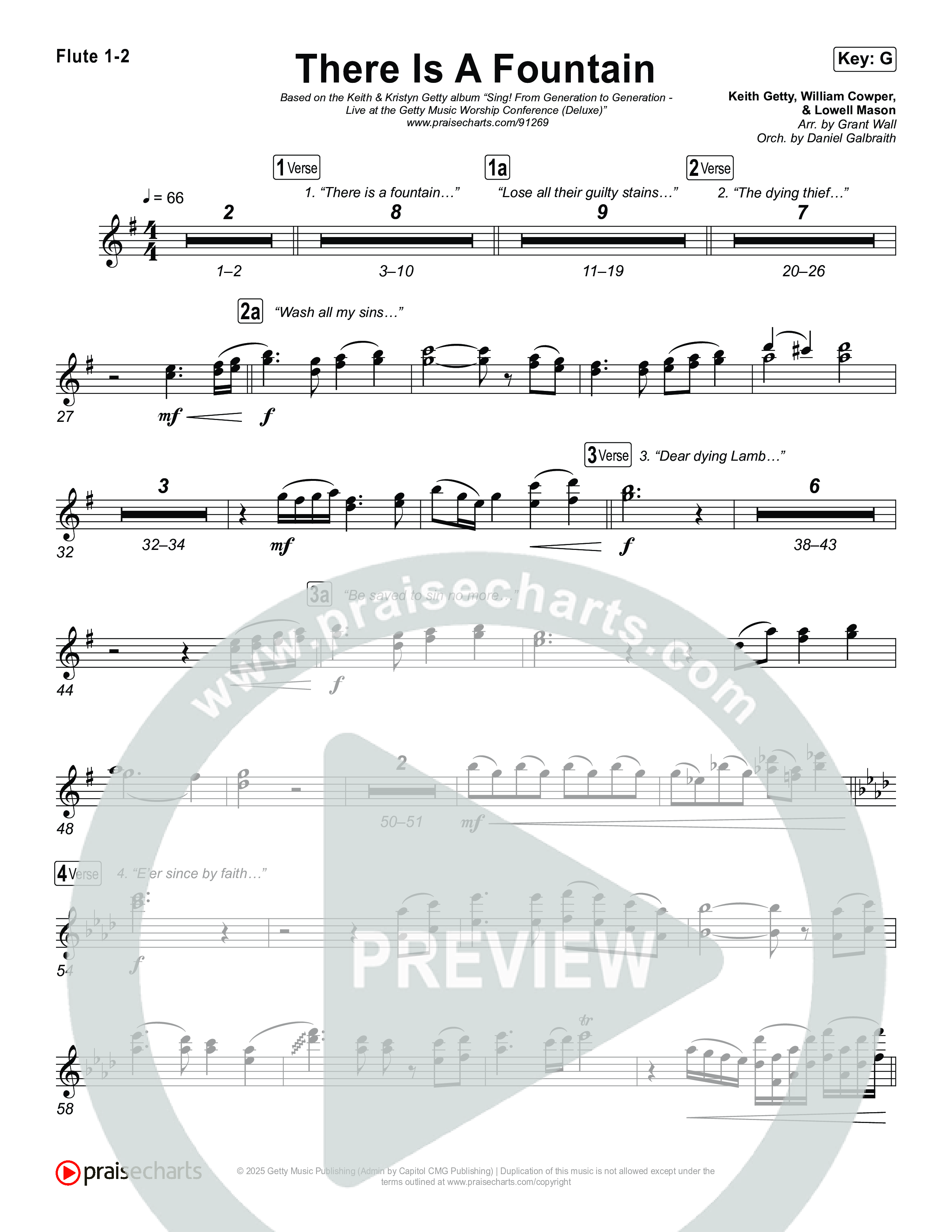 There Is A Fountain Flute 1,2 (Keith & Kristyn Getty)
