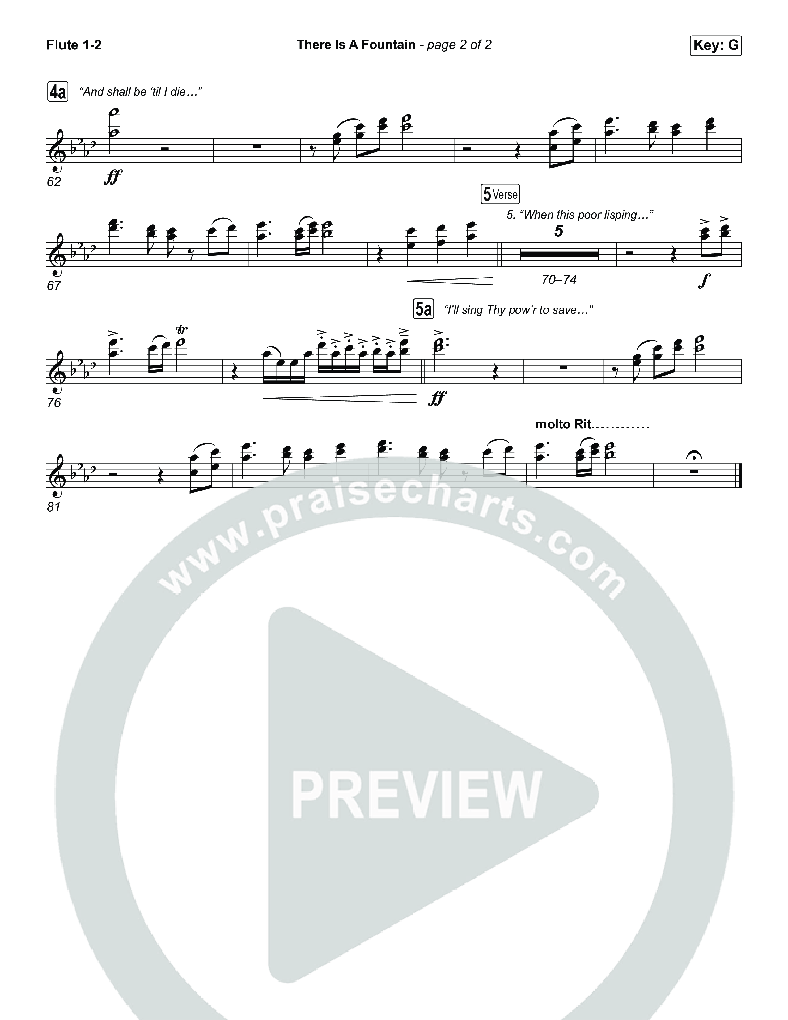 There Is A Fountain Flute 1,2 (Keith & Kristyn Getty)