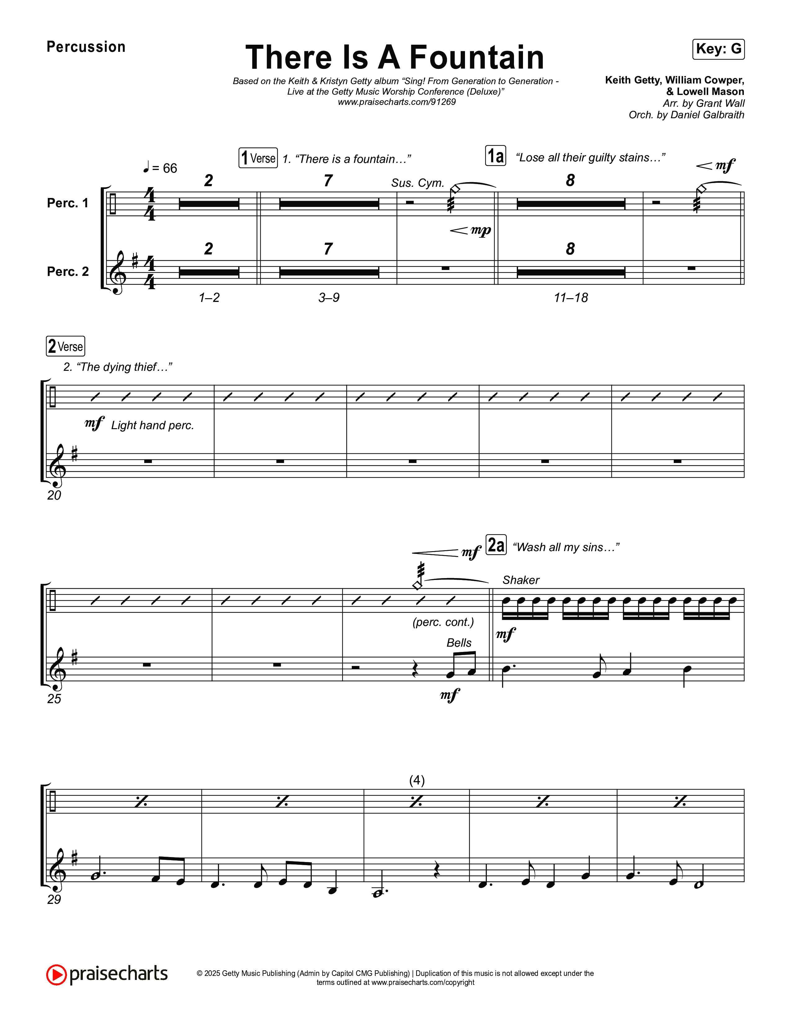 There Is A Fountain Percussion (Keith & Kristyn Getty)