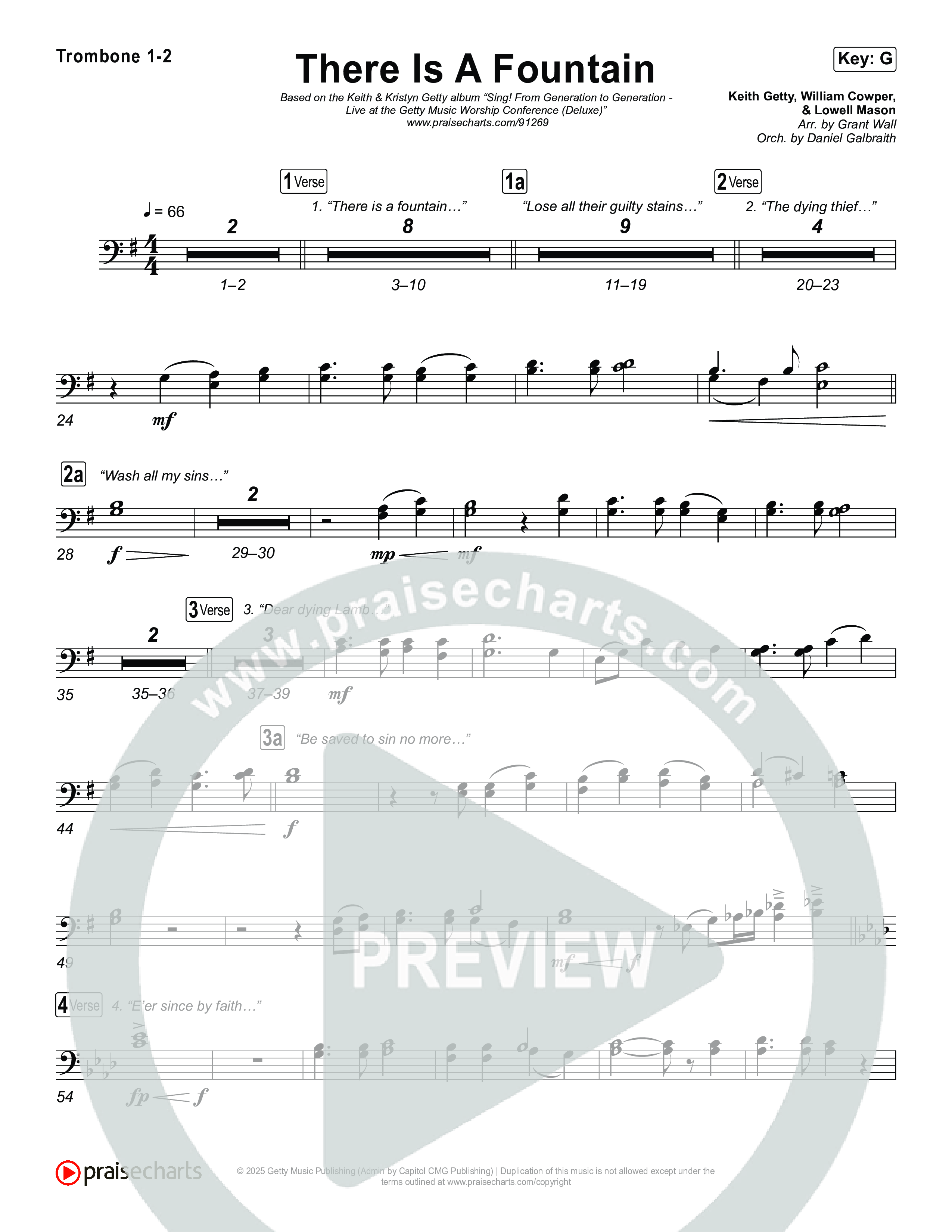 There Is A Fountain Trombone 1,2 (Keith & Kristyn Getty)