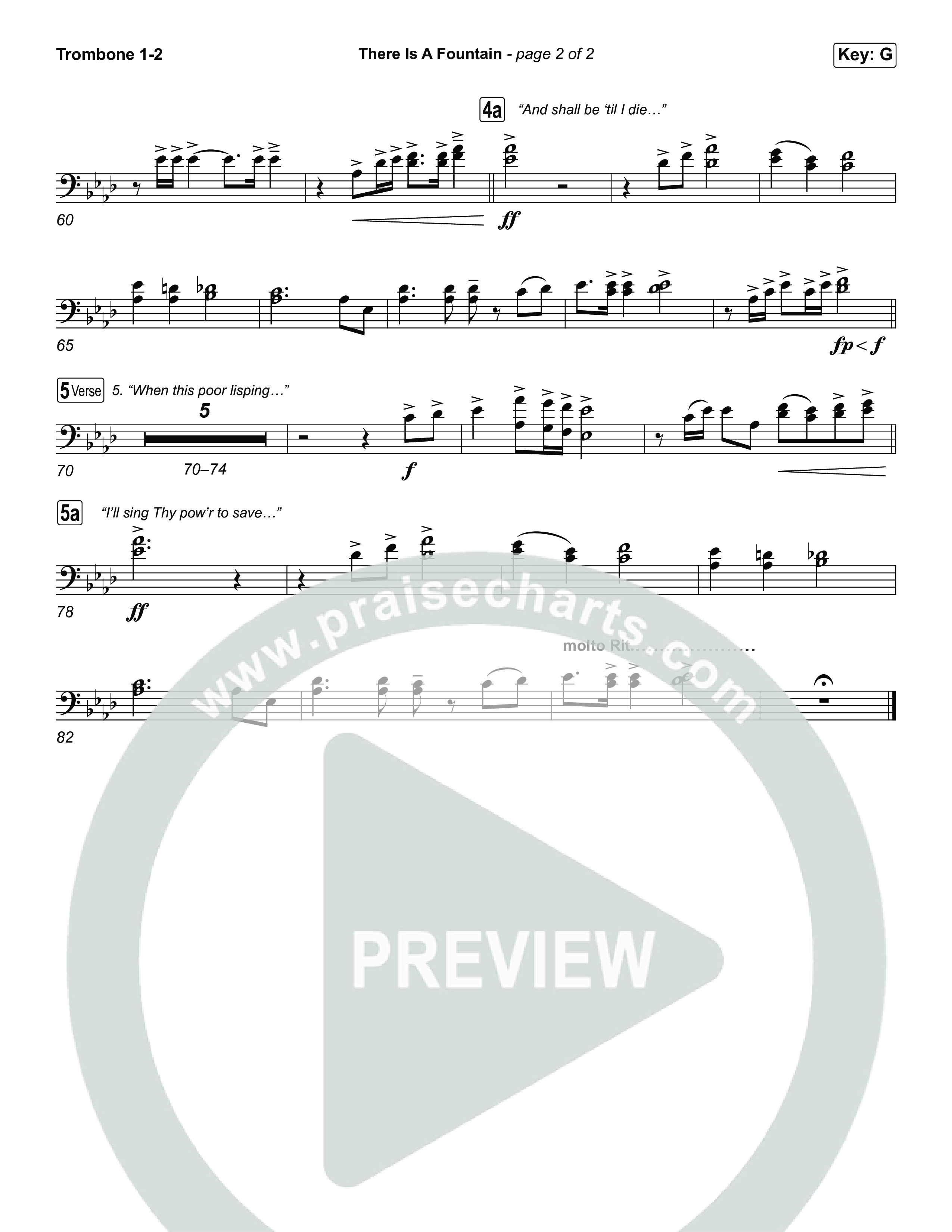 There Is A Fountain Trombone 1,2 (Keith & Kristyn Getty)