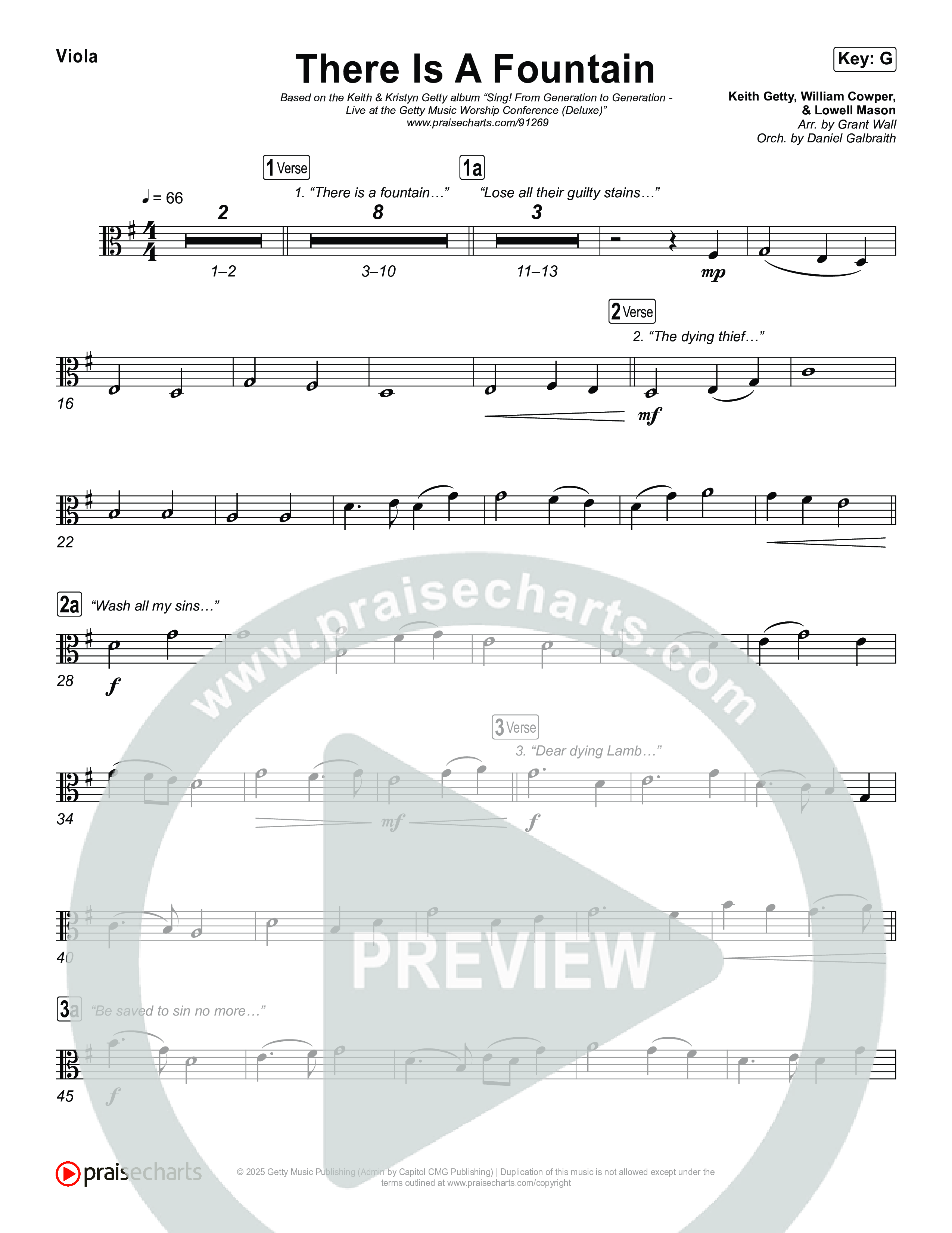 There Is A Fountain String Pack (Keith & Kristyn Getty)
