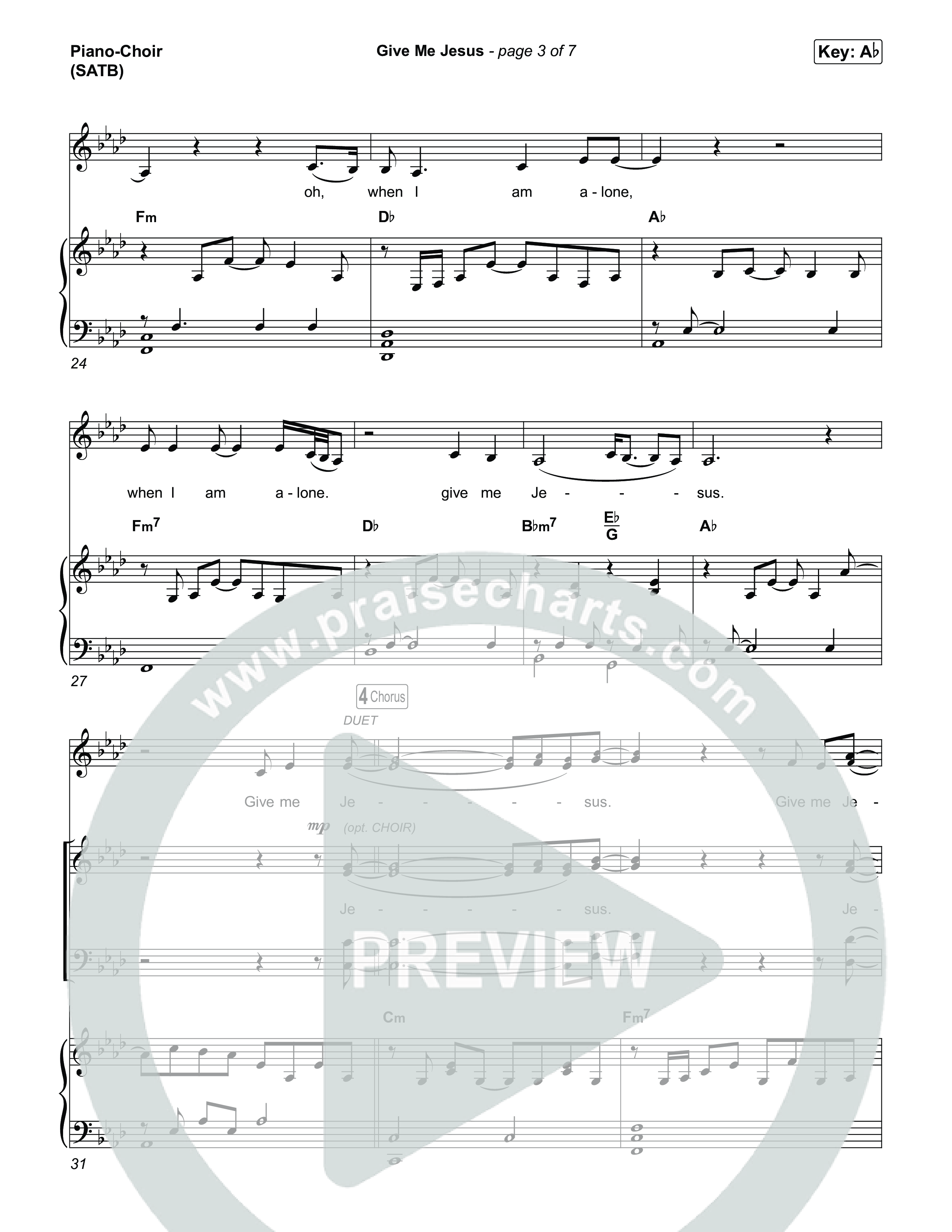 Give Me Jesus Piano/Vocal Pack (Keith & Kristyn Getty / Sonya Isaacs Yeary)