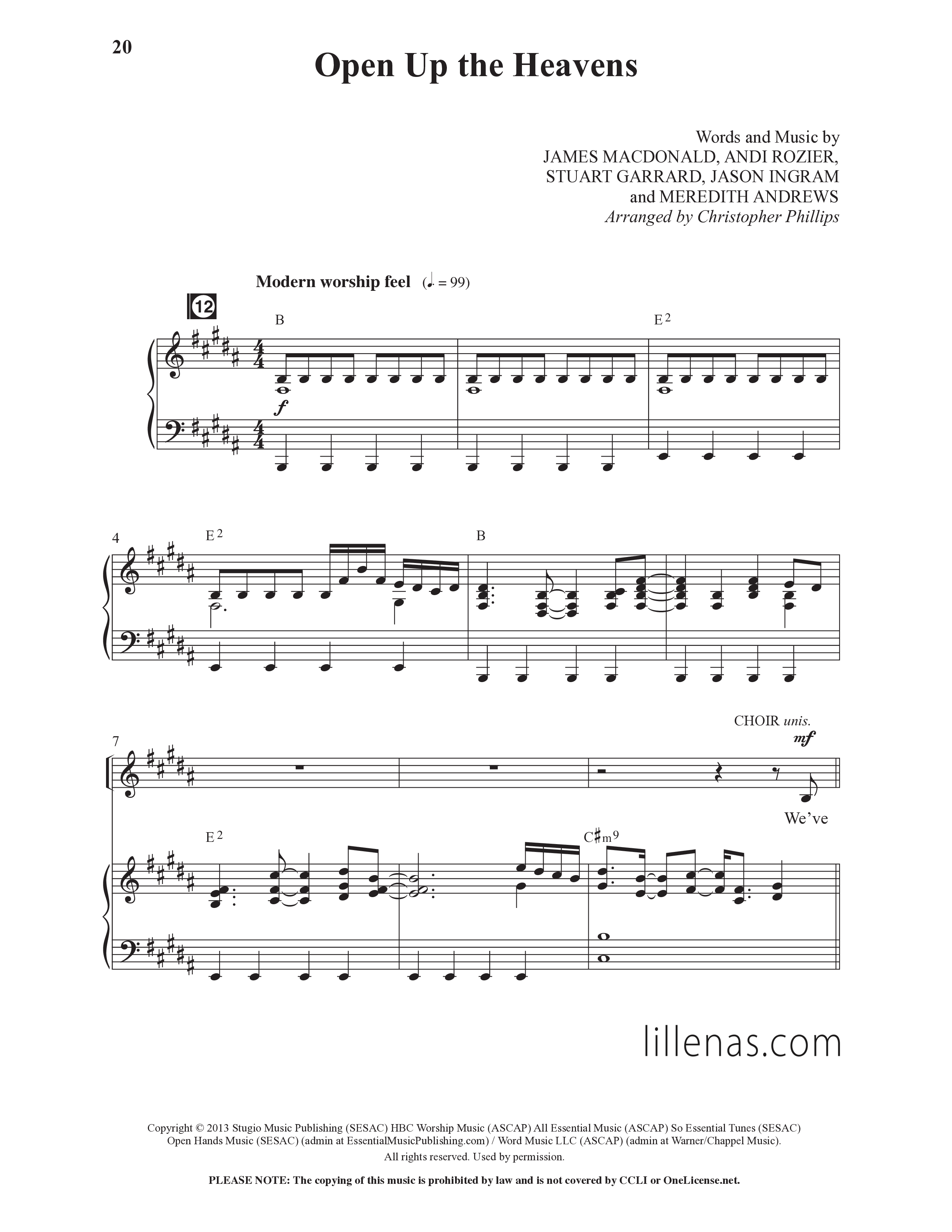 My Feet Are On The Rock (9 Song Choral Collection) Song 3 (Piano SATB) (Lillenas Kids / Arr. Dave Clark)