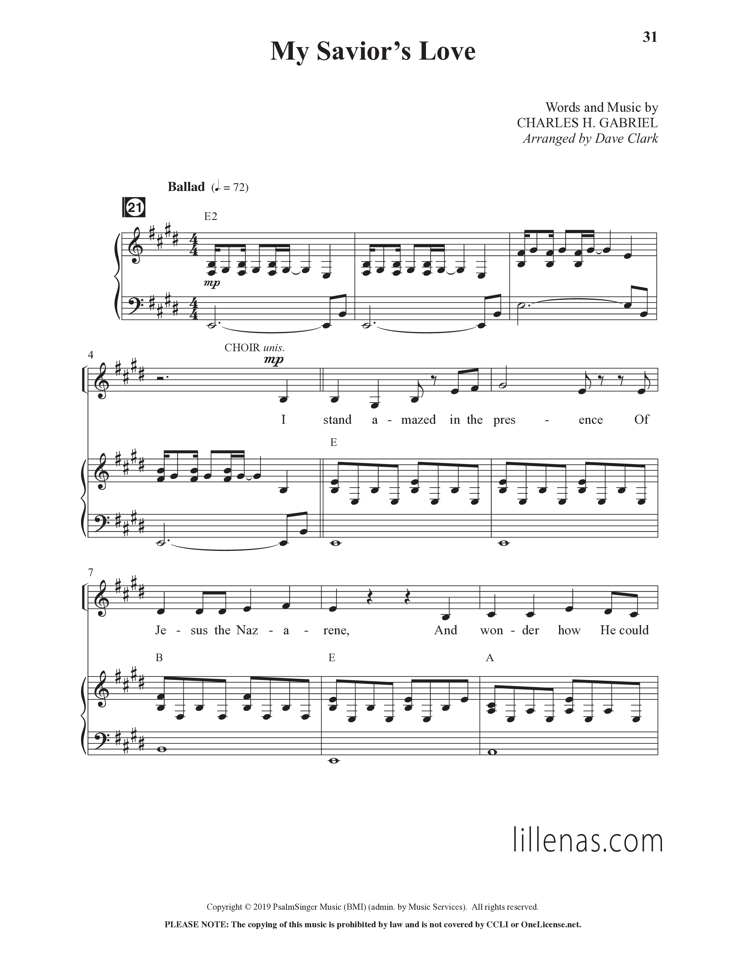My Feet Are On The Rock (9 Song Choral Collection) Song 4 (Piano SATB) (Lillenas Kids / Arr. Dave Clark)