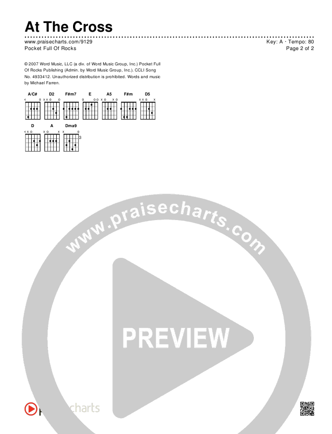 At The Cross Chords & Lyrics (Pocket Full Of Rocks)