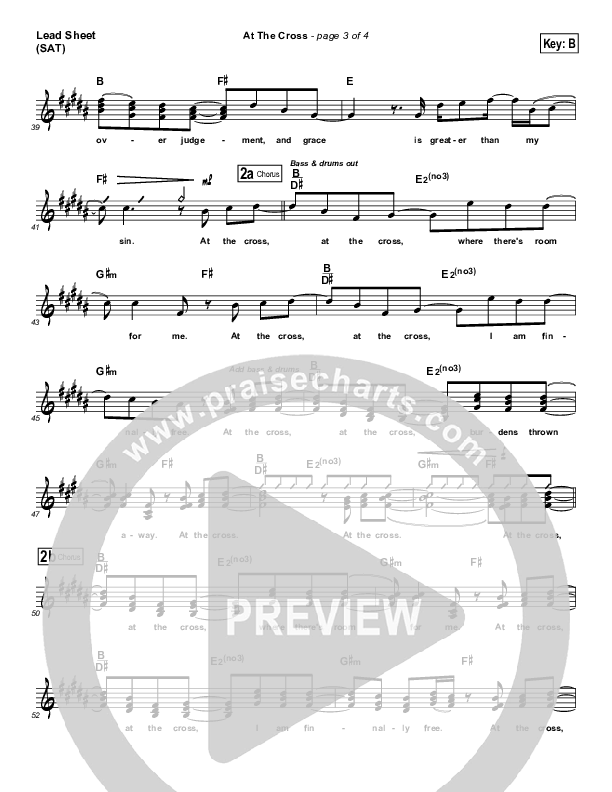 At The Cross Lead Sheet (Pocket Full Of Rocks)