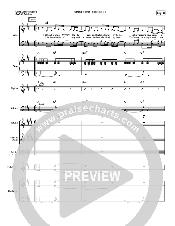 Strong Tower Conductor's Score (Kutless)