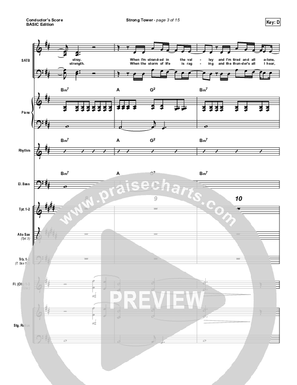 Strong Tower Conductor's Score (Kutless)