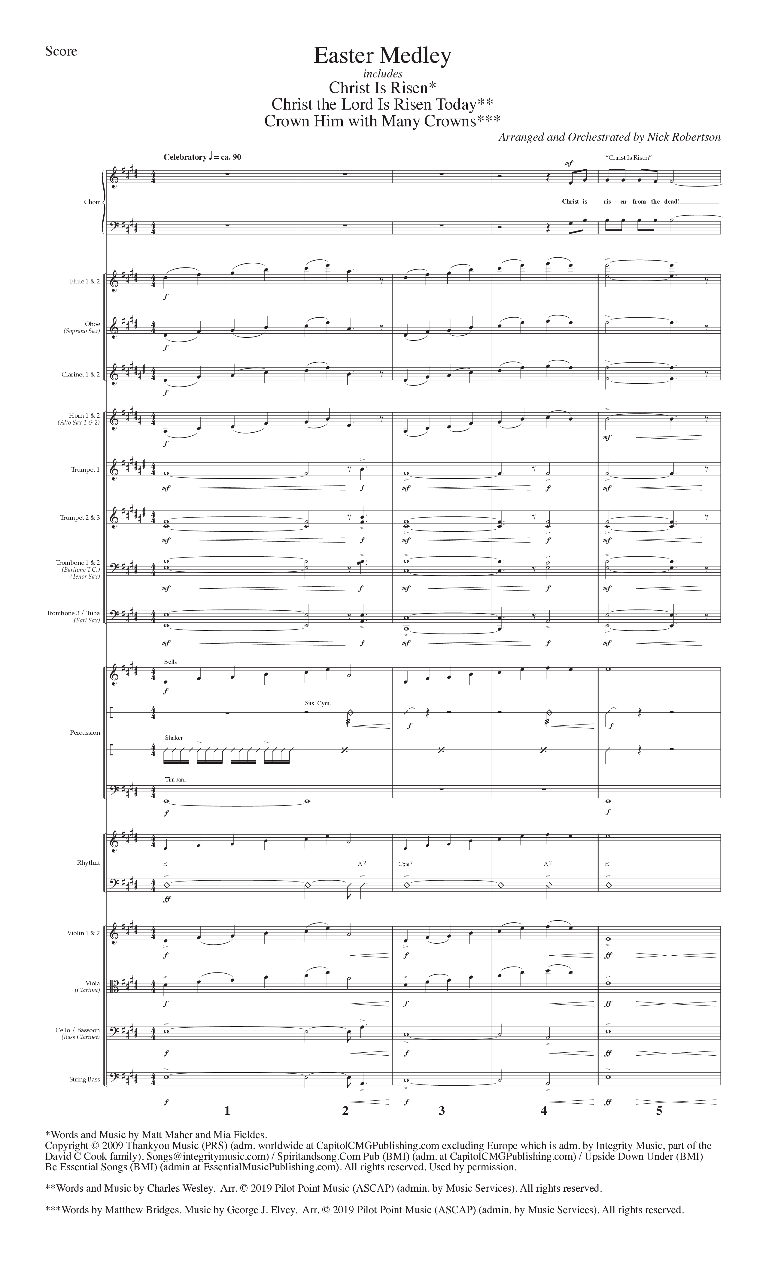 Calvary's Love Story (7 Song Choral Collection) Orchestrations (SATB) (Lillenas Choral / Arr. Nick Robertson)