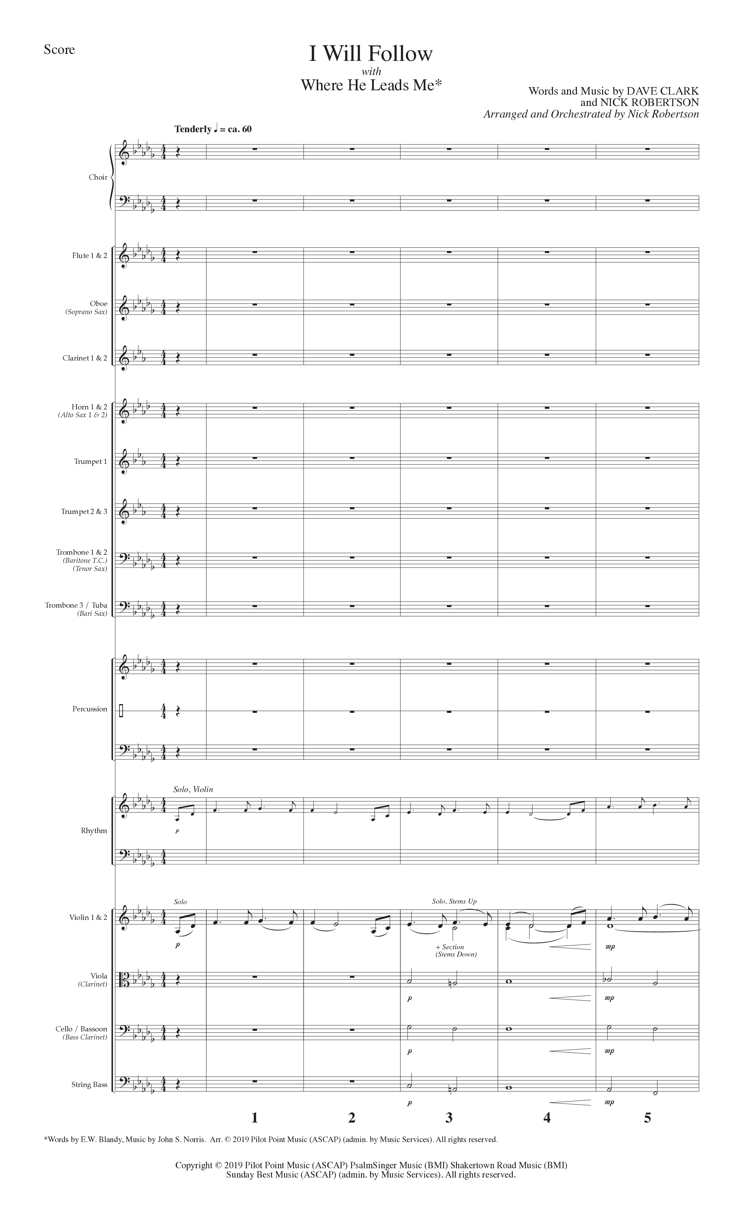 Calvary's Love Story (7 Song Choral Collection) Song 3 (Orchestration) (Lillenas Choral / Arr. Nick Robertson)
