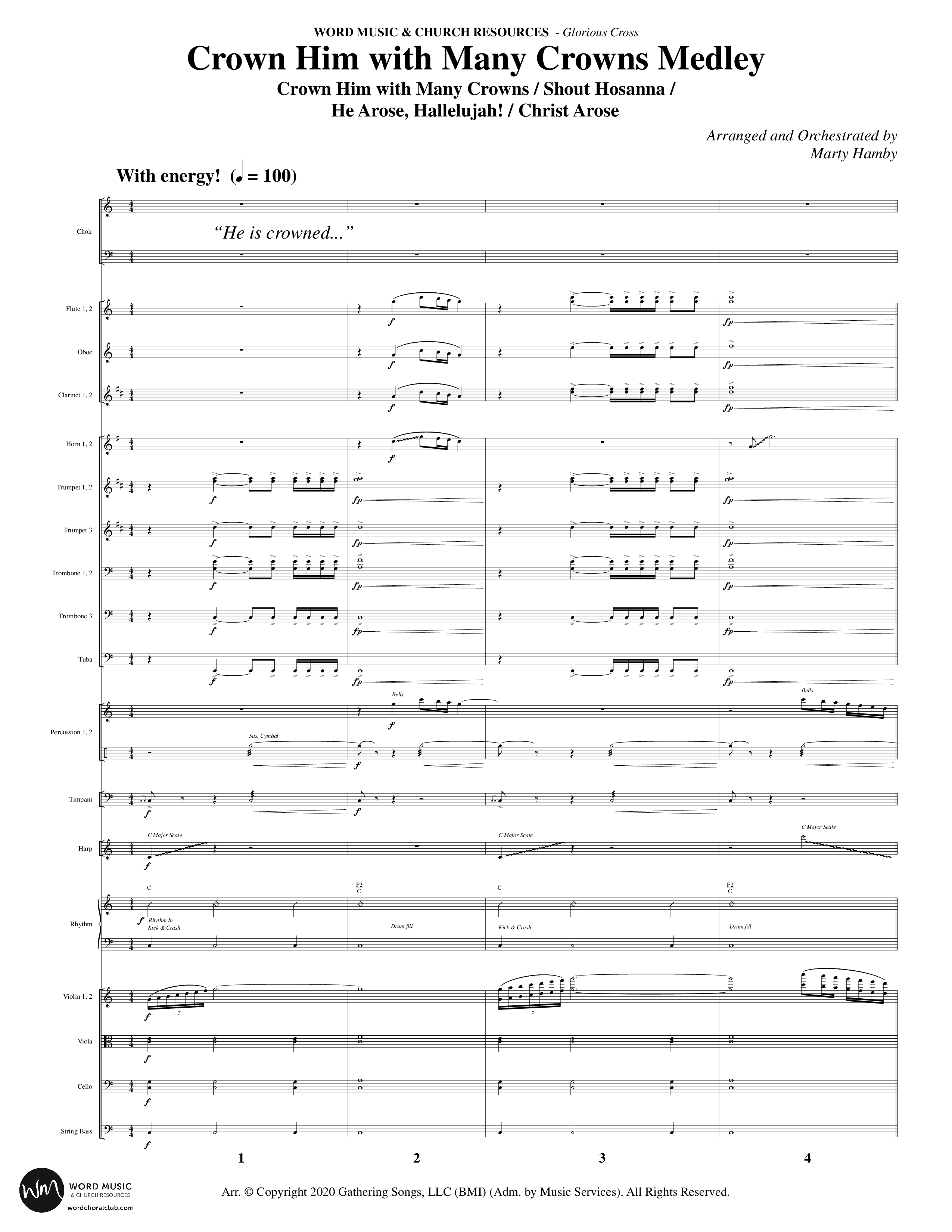 Glorious Cross (8 Song Choral Collection) Song 2 (Orchestration) (Word Music Choral / Arr. Marty Hamby)