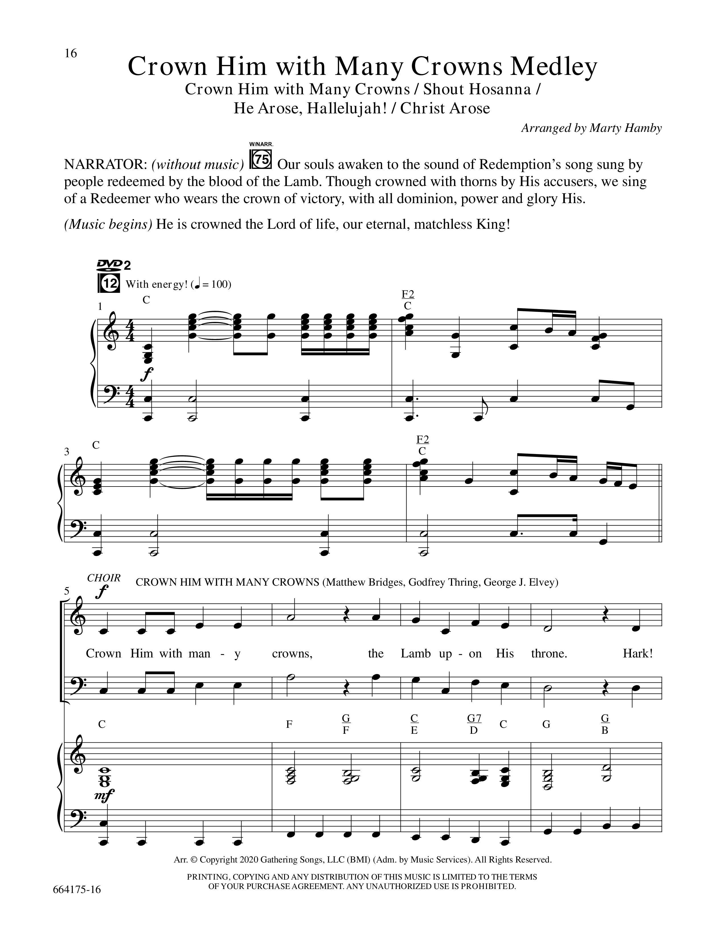 Glorious Cross (8 Song Choral Collection) Song 2 (Piano SATB) (Word Music Choral / Arr. Marty Hamby)