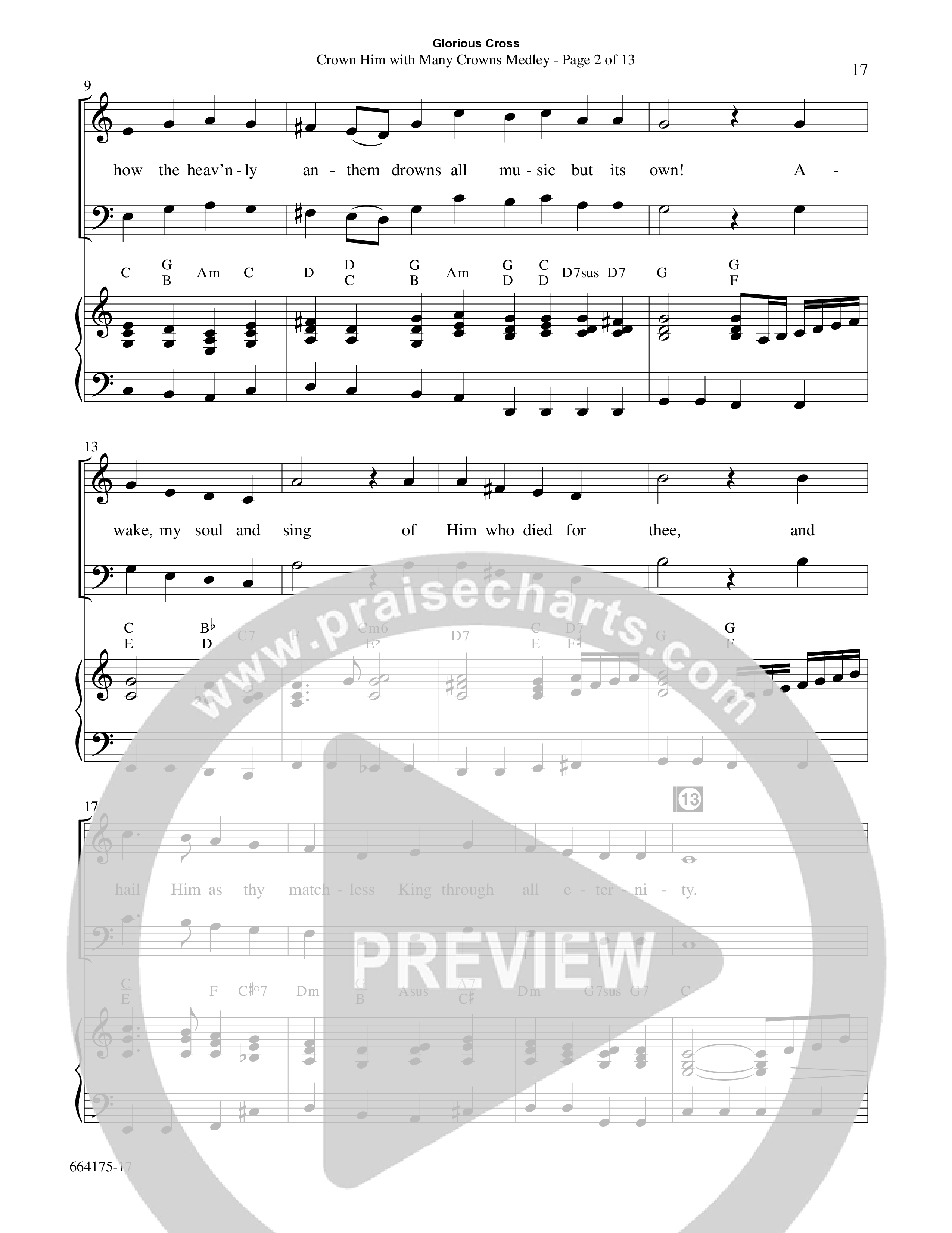 Glorious Cross (8 Song Choral Collection) Song 2 (Piano SATB) (Word Music Choral / Arr. Marty Hamby)