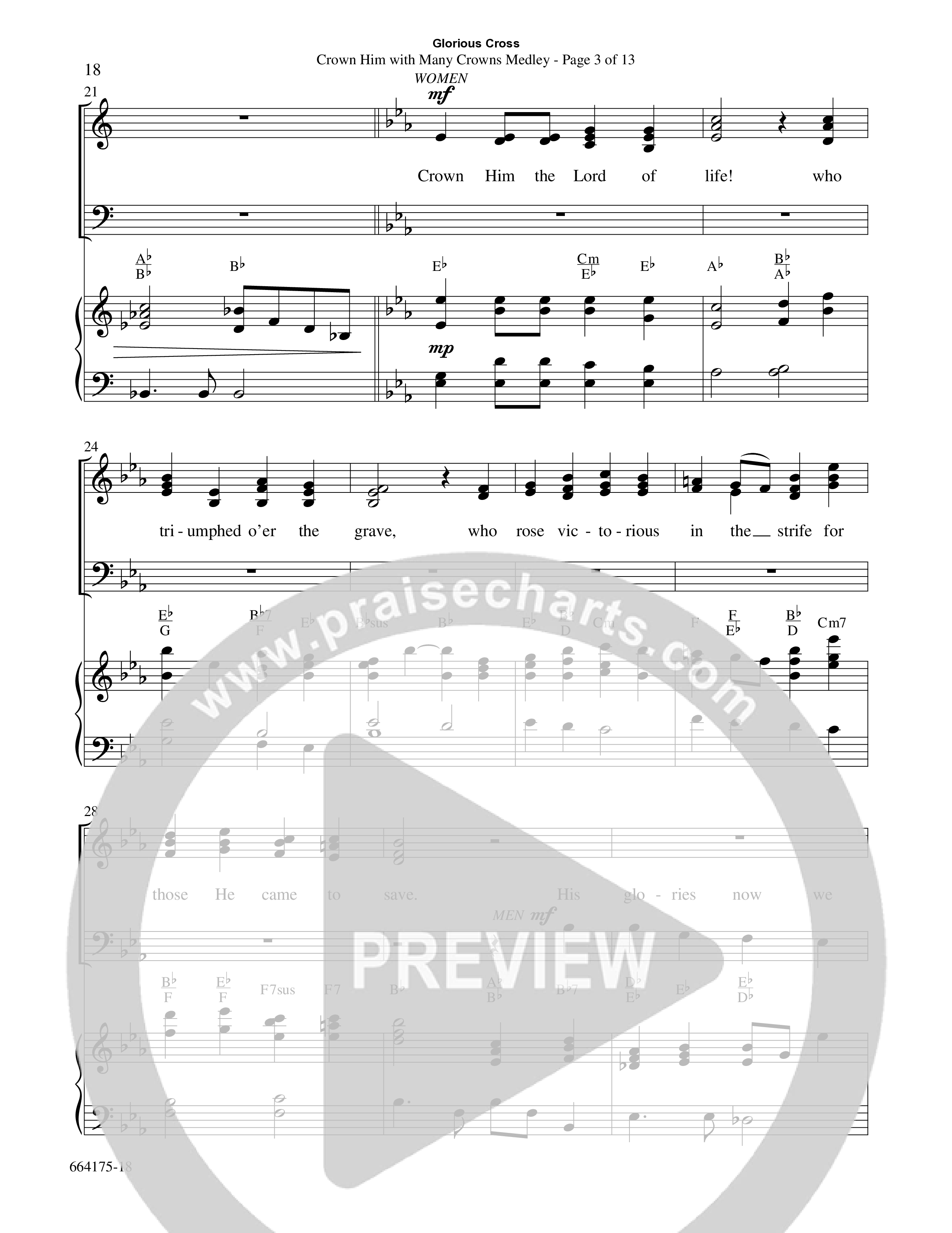 Glorious Cross (8 Song Choral Collection) Song 2 (Piano SATB) (Word Music Choral / Arr. Marty Hamby)