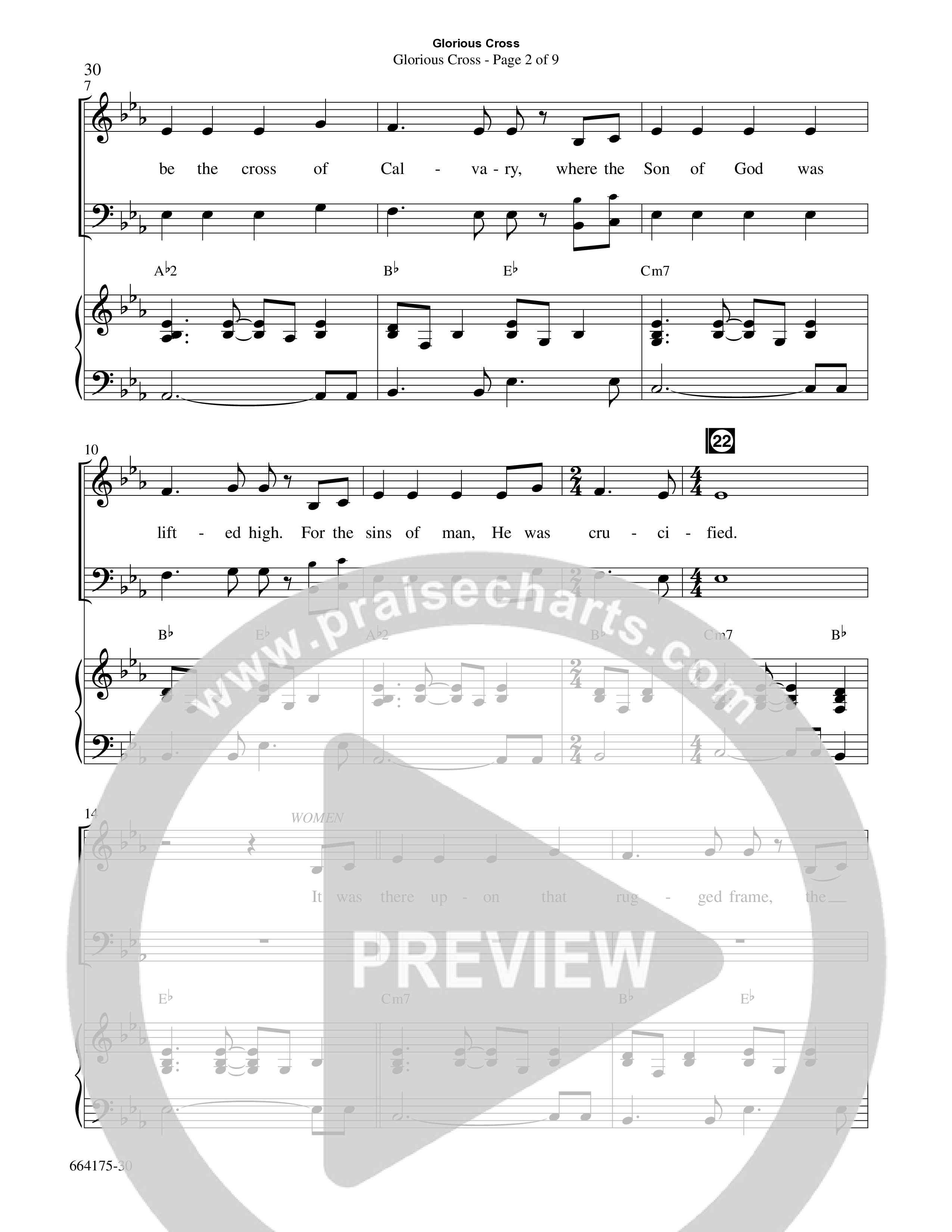 Glorious Cross (8 Song Choral Collection) Song 3 (Piano SATB) (Word Music Choral / Arr. Marty Hamby)