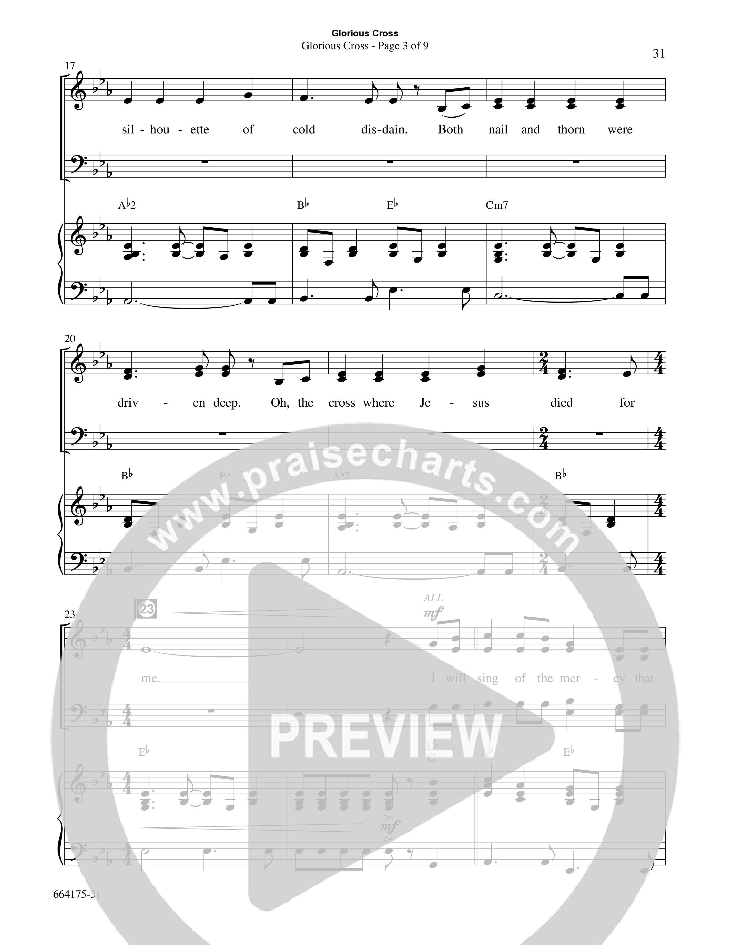 Glorious Cross (8 Song Choral Collection) Song 3 (Piano SATB) (Word Music Choral / Arr. Marty Hamby)