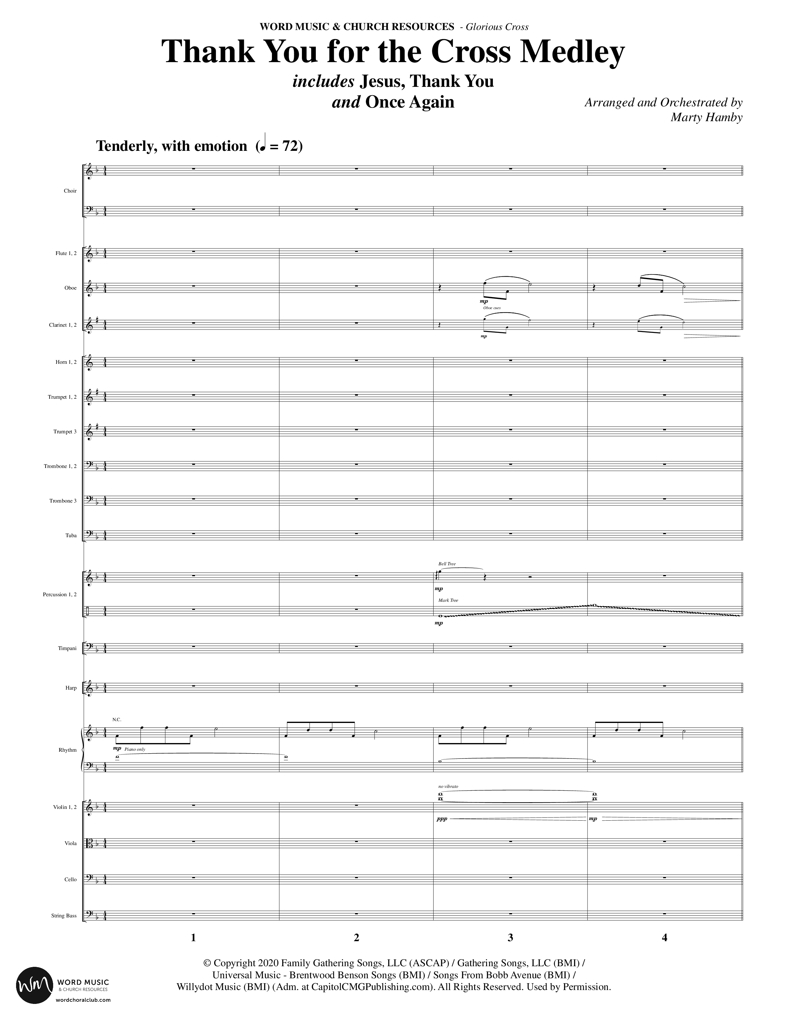 Glorious Cross (8 Song Choral Collection) Song 5 (Orchestration) (Word Music Choral / Arr. Marty Hamby)